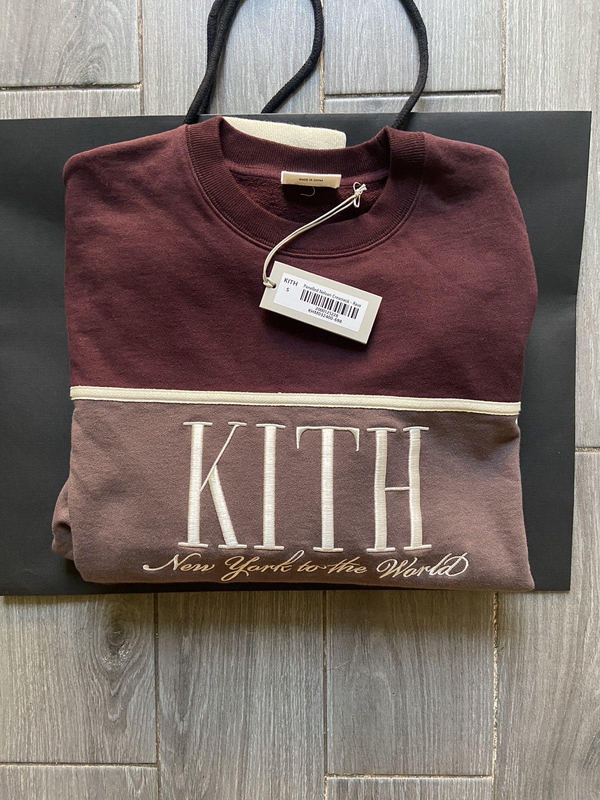 Kith Kith Paneled Nelson Crewneck size Small Rave | Grailed