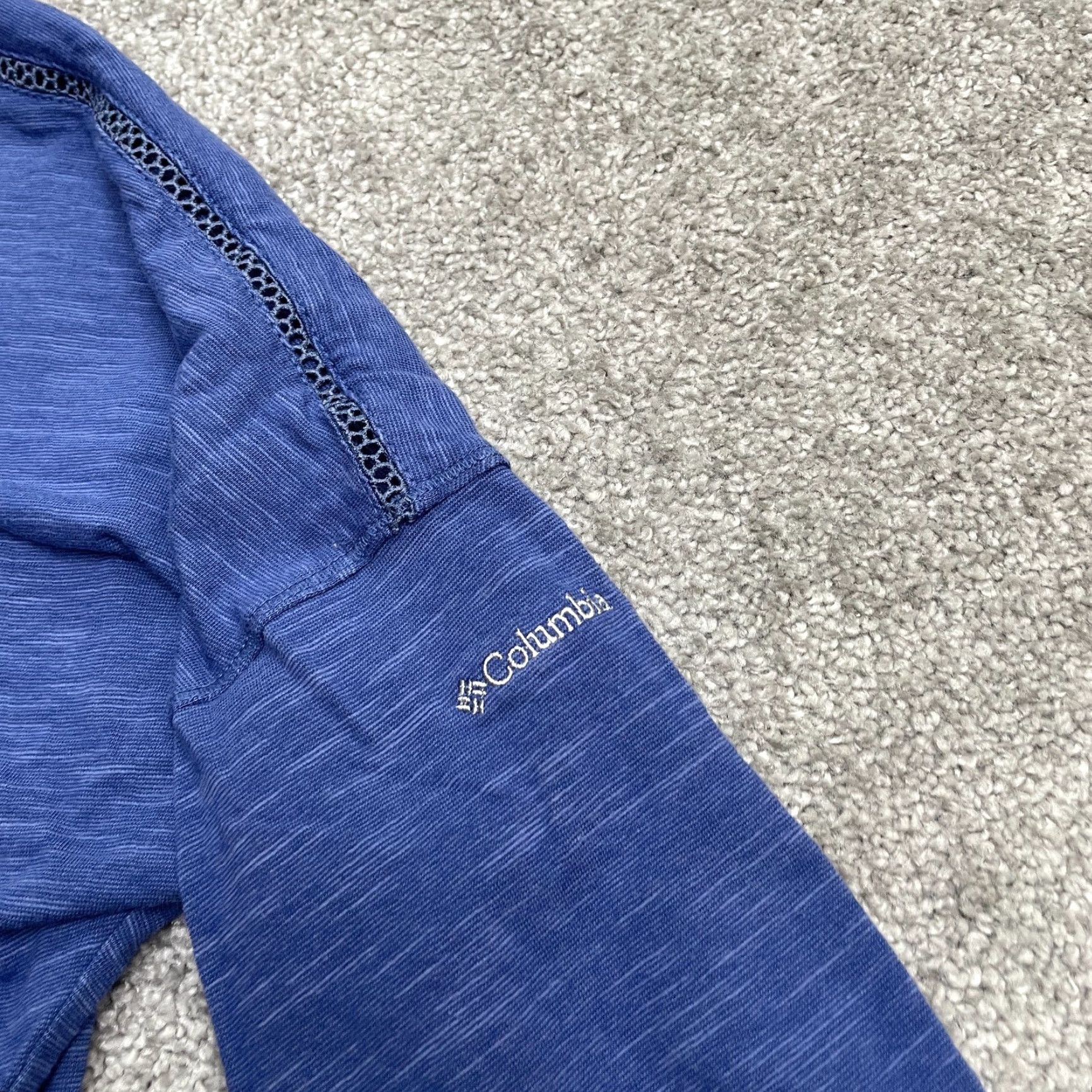 Vintage Columbia Shirt Womens L Blue Long Sleeve Casual Outdoor Knit Size L / US 10 / IT 46 - 4 Thumbnail