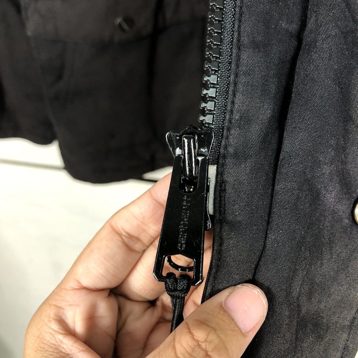 Carhartt Carhartt Hooded Work Jacket Black Canvas Full Zip Size US XS / EU 42 / 0 - 19 Thumbnail