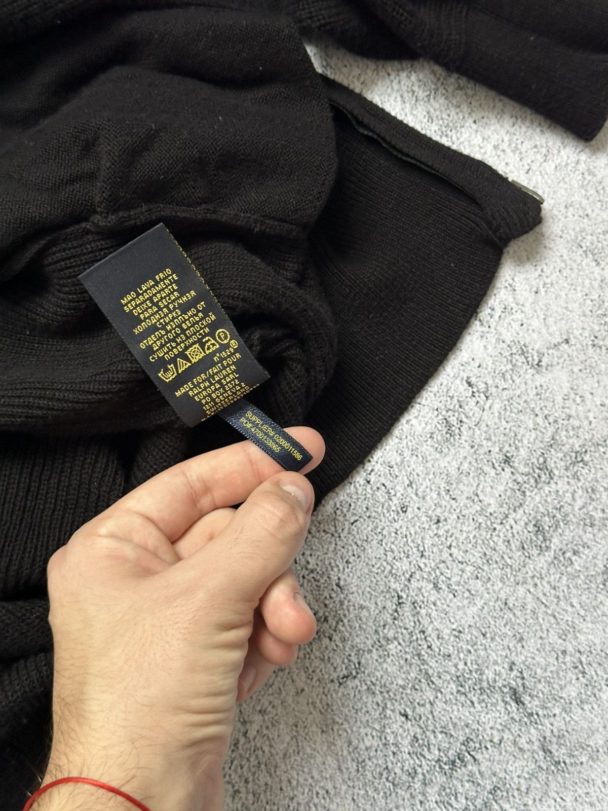 Polo Ralph Lauren Polo Ralph Lauren Tight-Knit Zip Sweater Black Classic Fit Size US S / EU 44-46 / 1 - 11 Thumbnail