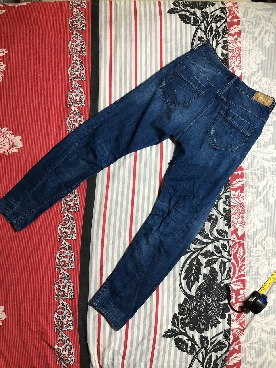 Diesel × Vintage Vintage Y2K Diesel Washed Distressed Denim Jeans Slim Size US 26 / EU 42 - 11 Thumbnail