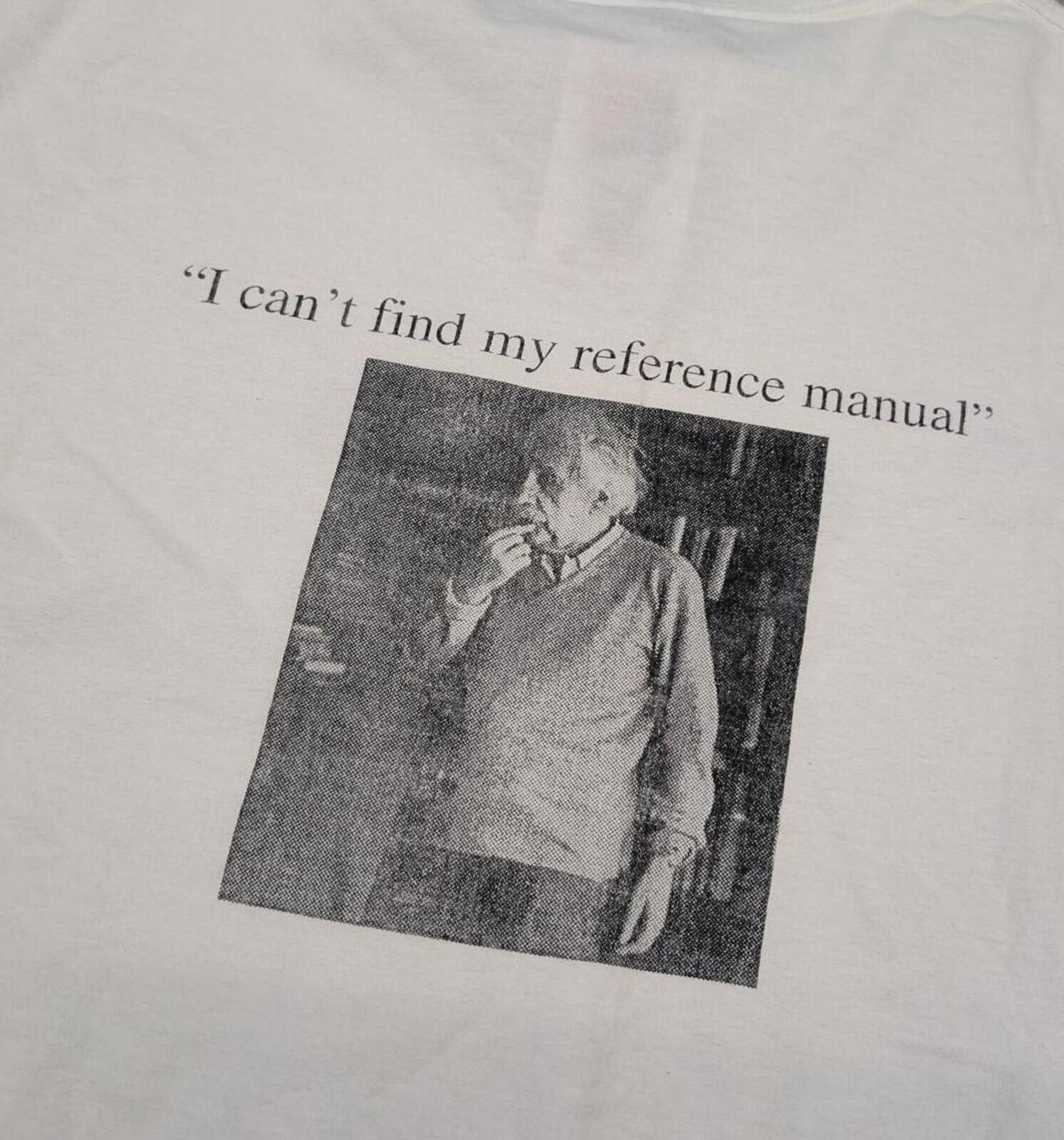 Gildan Vintage 90s Albert Einstein GEnius Reference Manual T-shirt Size US XXL / EU 58 / 5 - 2 Thumbnail