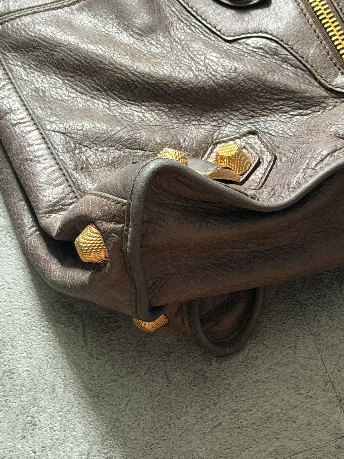 Balenciaga 2000’s Balenciaga Mocha brown Giant 21 Gold Work Bag Size ONE SIZE - 7 Thumbnail