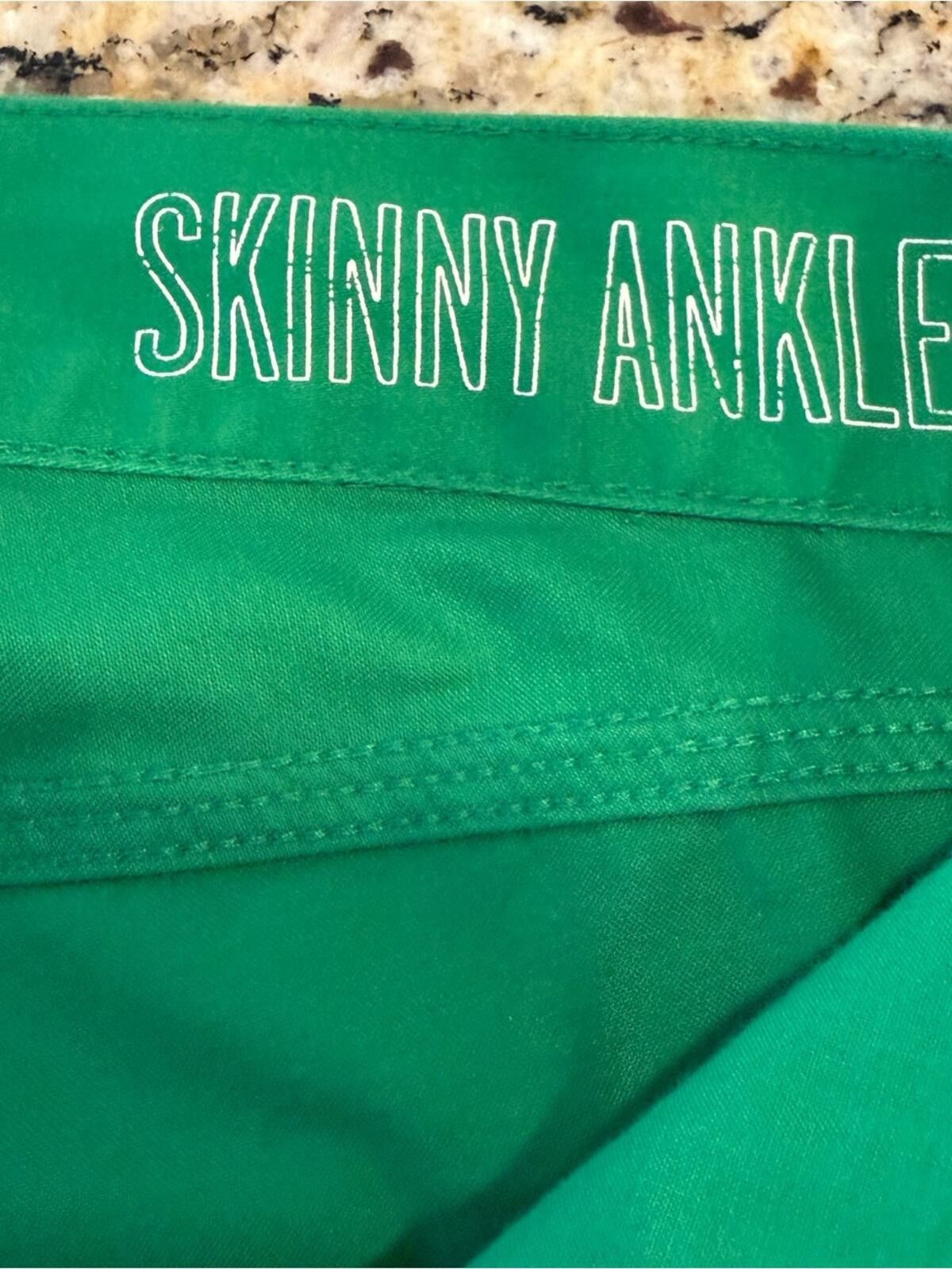 Madewell Madewell Skinny Ankle green pants zip button soft SZ 2 Size 26" / US 2 / IT 38 - 5 Thumbnail