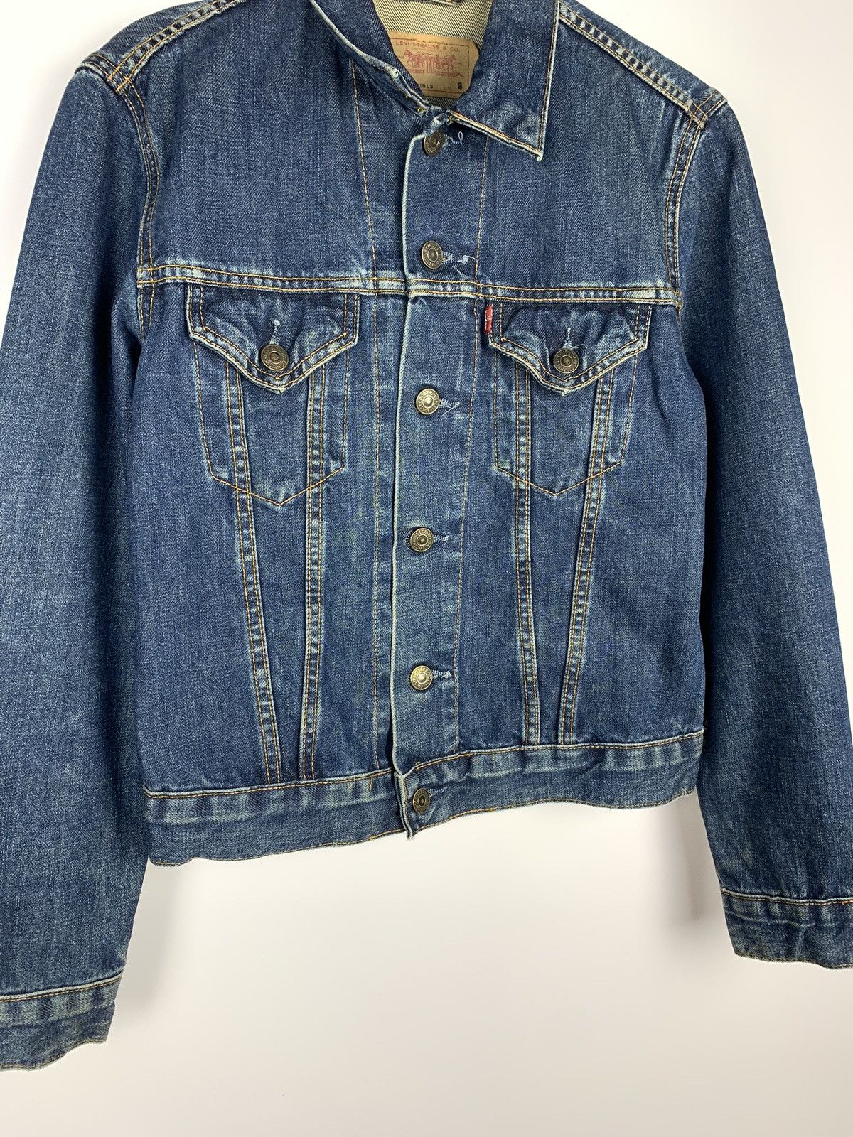 Levi's Vintage Levi’s For Girls Denim Trucker Jacket Size S Blue Size S / US 4 / IT 40 - 3 Thumbnail