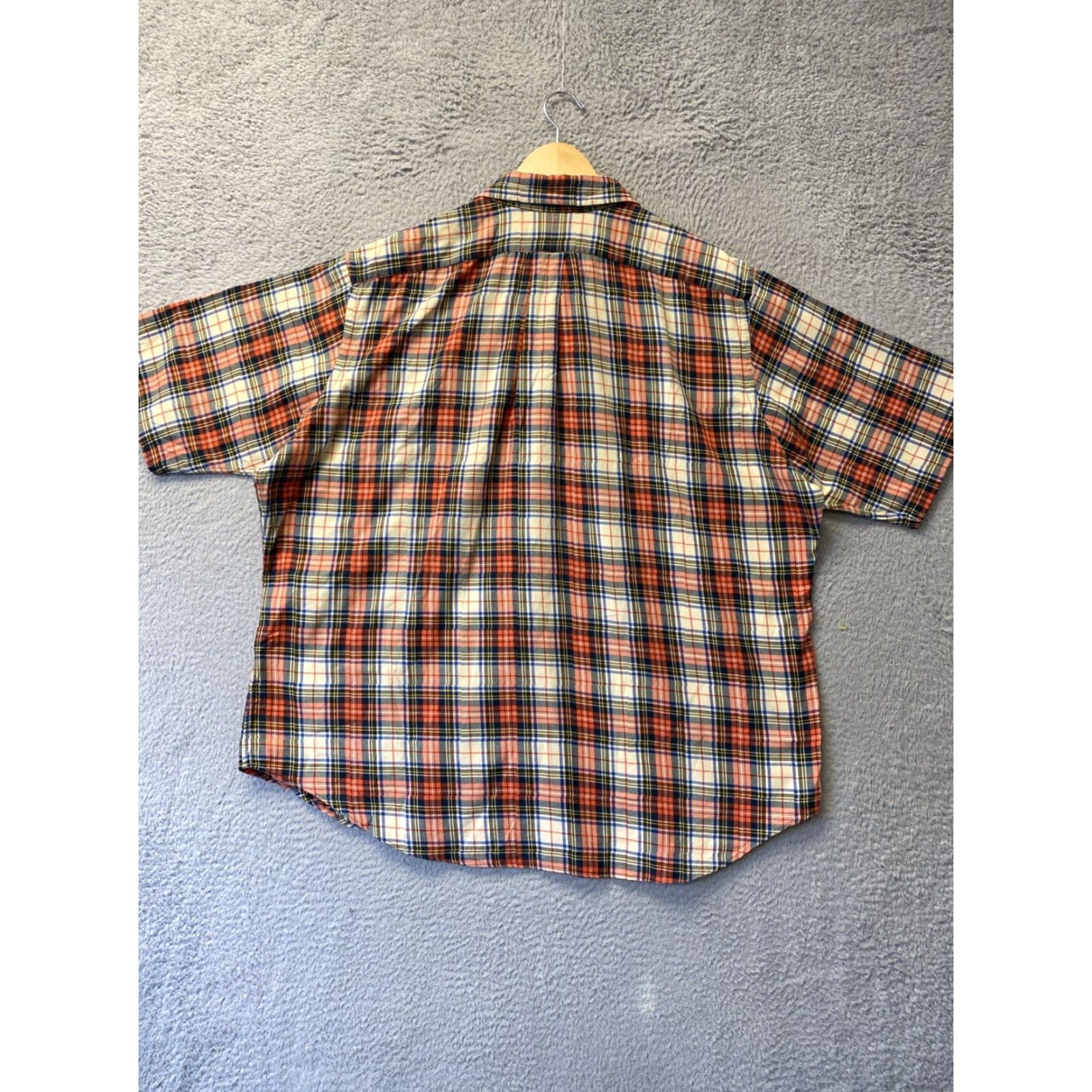 Polo Ralph Lauren VINTAGE Polo Ralph Lauren Shirt Mens 2XL Short Sleeve Red Plaid Button Up Casual Business Travel Size US XXL / EU 58 / 5 - 7 Thumbnail