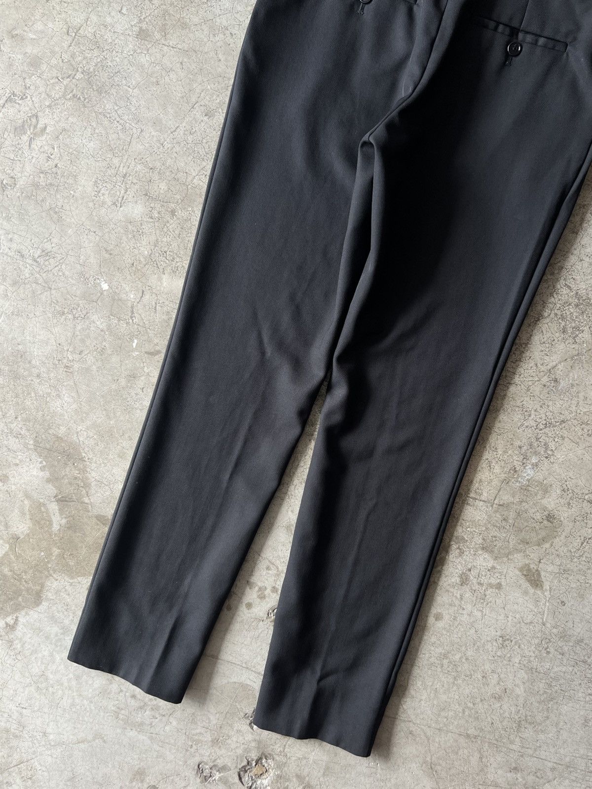Celine Celine - Hedi Slimane S/S19 Wool Front Band Trouser Size 28" / US 6 / IT 42 - 10 Thumbnail