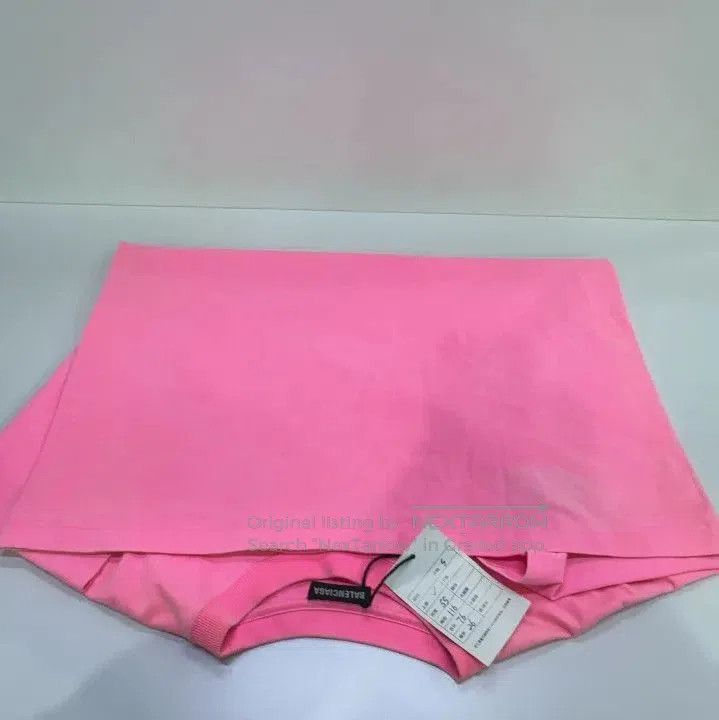 Balenciaga Balenciaga Logo Print Pink Cotton T. Size US S / EU 44-46 / 1 - 8 Thumbnail