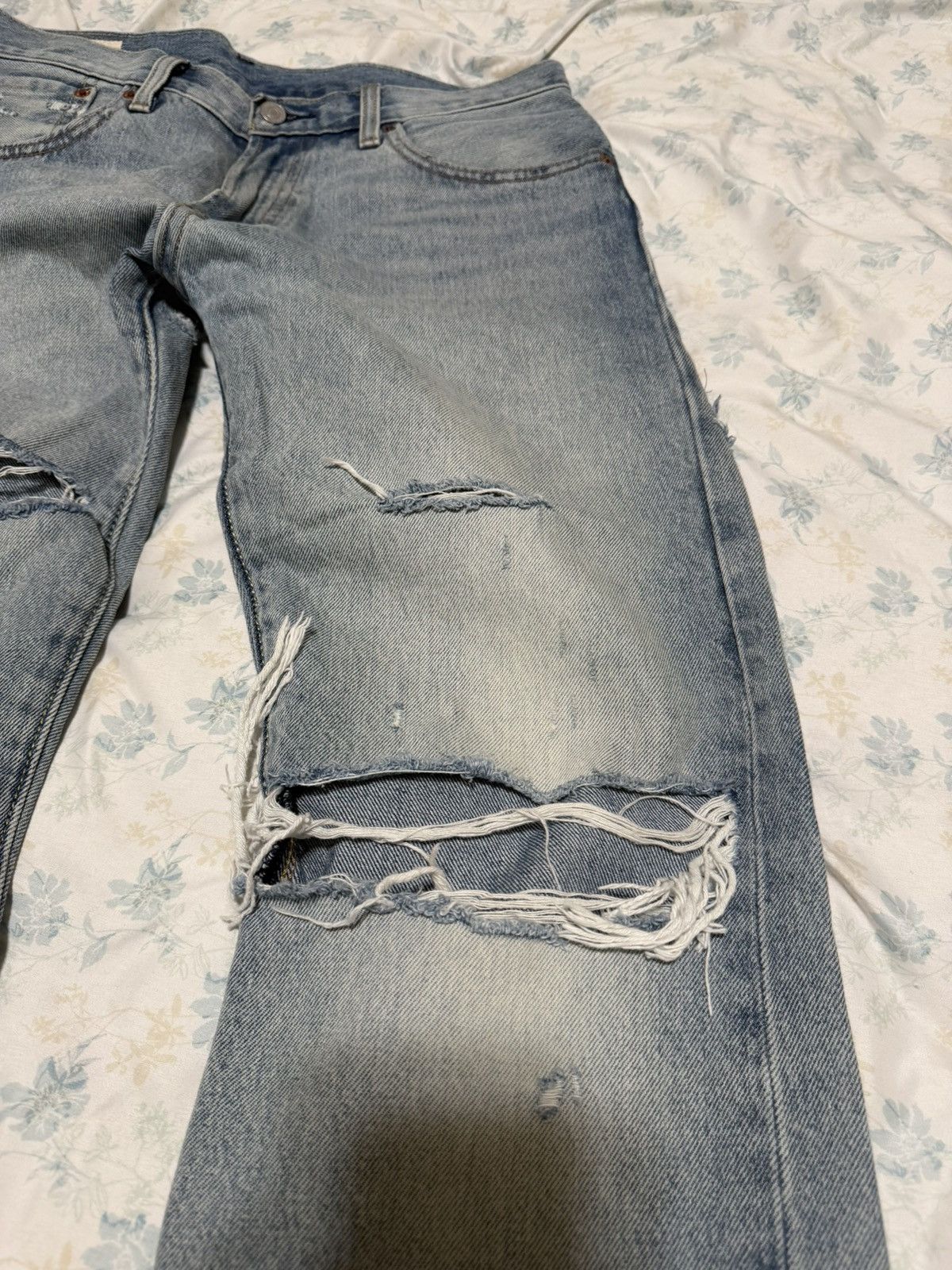 Levi's Levis 551 Ripped Boro Jeans Size US 31 - 2 Thumbnail