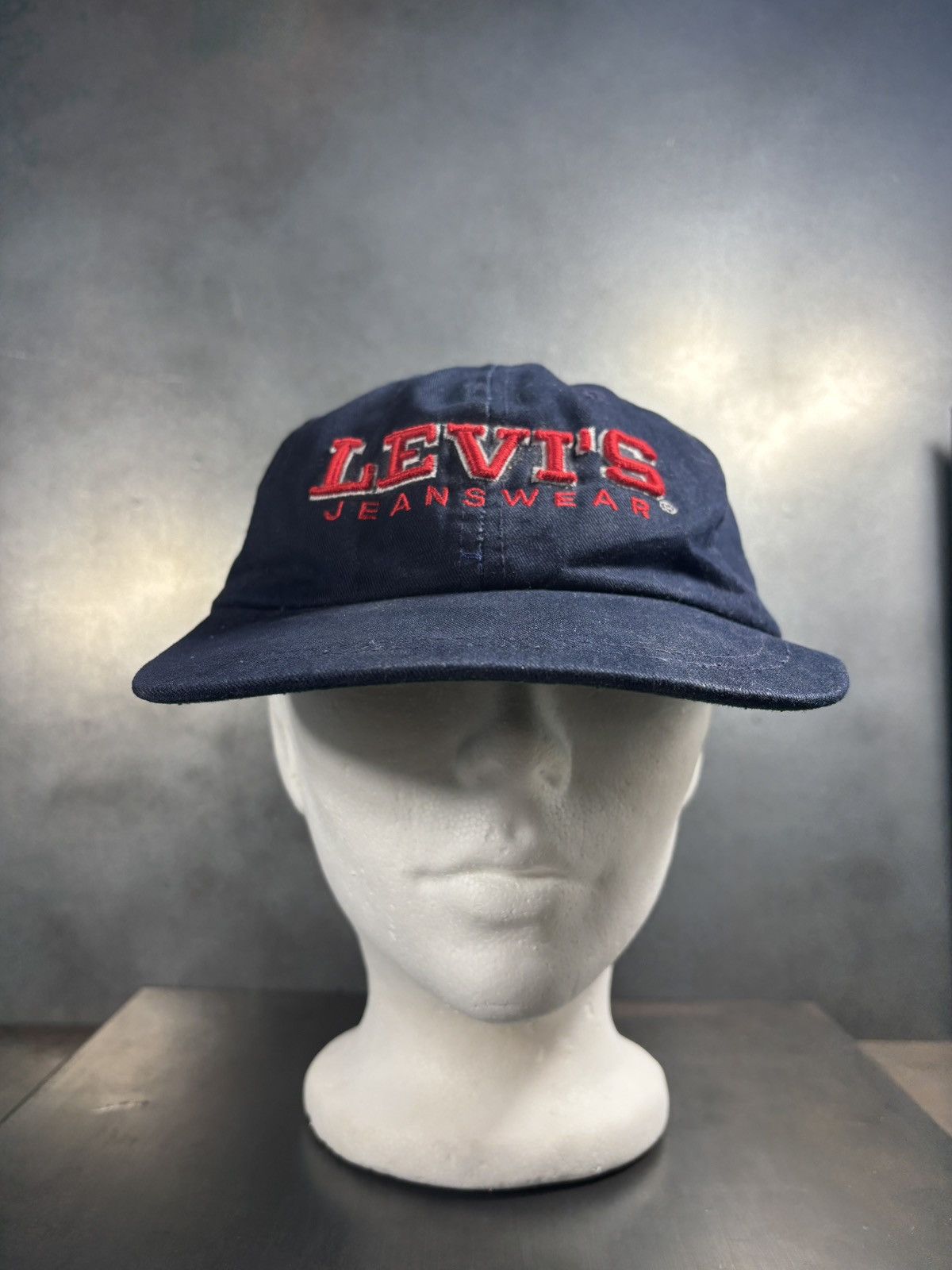 Levi's 1990s Levi's Jeanswear Baseball Cap 90s Vintage Hat Canada Size ONE SIZE - 6 Thumbnail