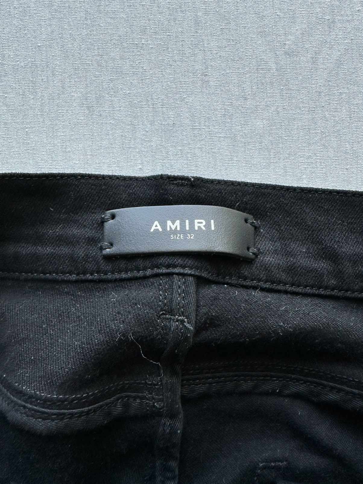 Amiri Amiri Stacked Black Skinny Jeans W/ Zipper! Size US 32 / EU 48 - 3 Thumbnail