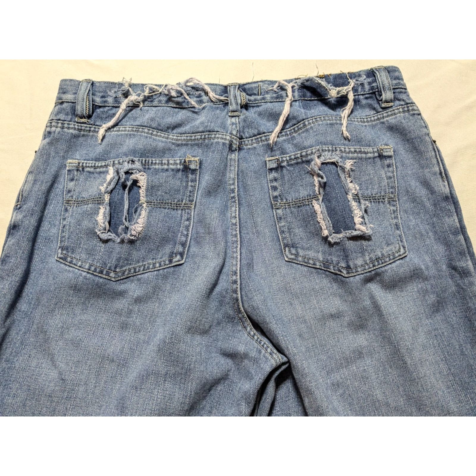 Express EXPRESS QUINCE 36X30 Distressed Denim Blue Jeans Shirt? Lounge? Size US 36 / EU 52 - 4 Thumbnail