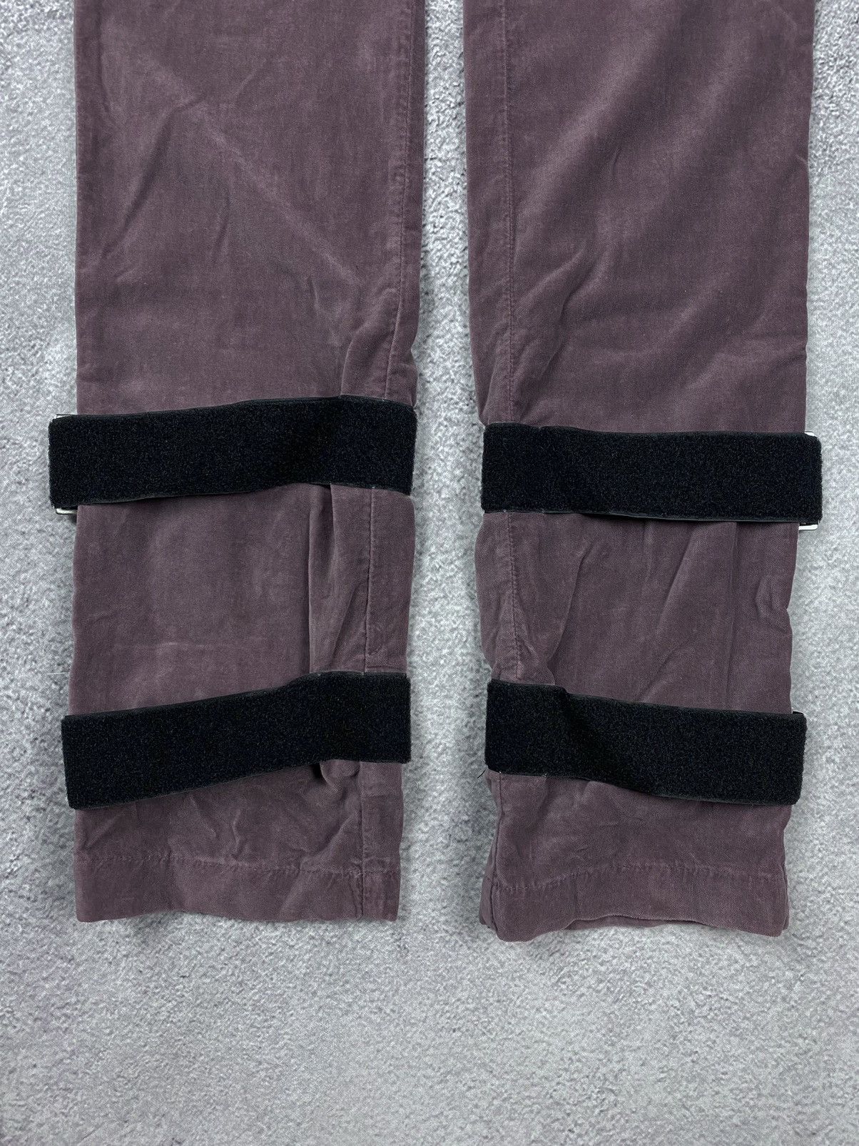 Dolce & Gabbana × Vintage Dolce Gabbana Runway 2003 Velvet Velour Bondage Womens Pants Size 28" / US 6 / IT 42 - 5 Thumbnail
