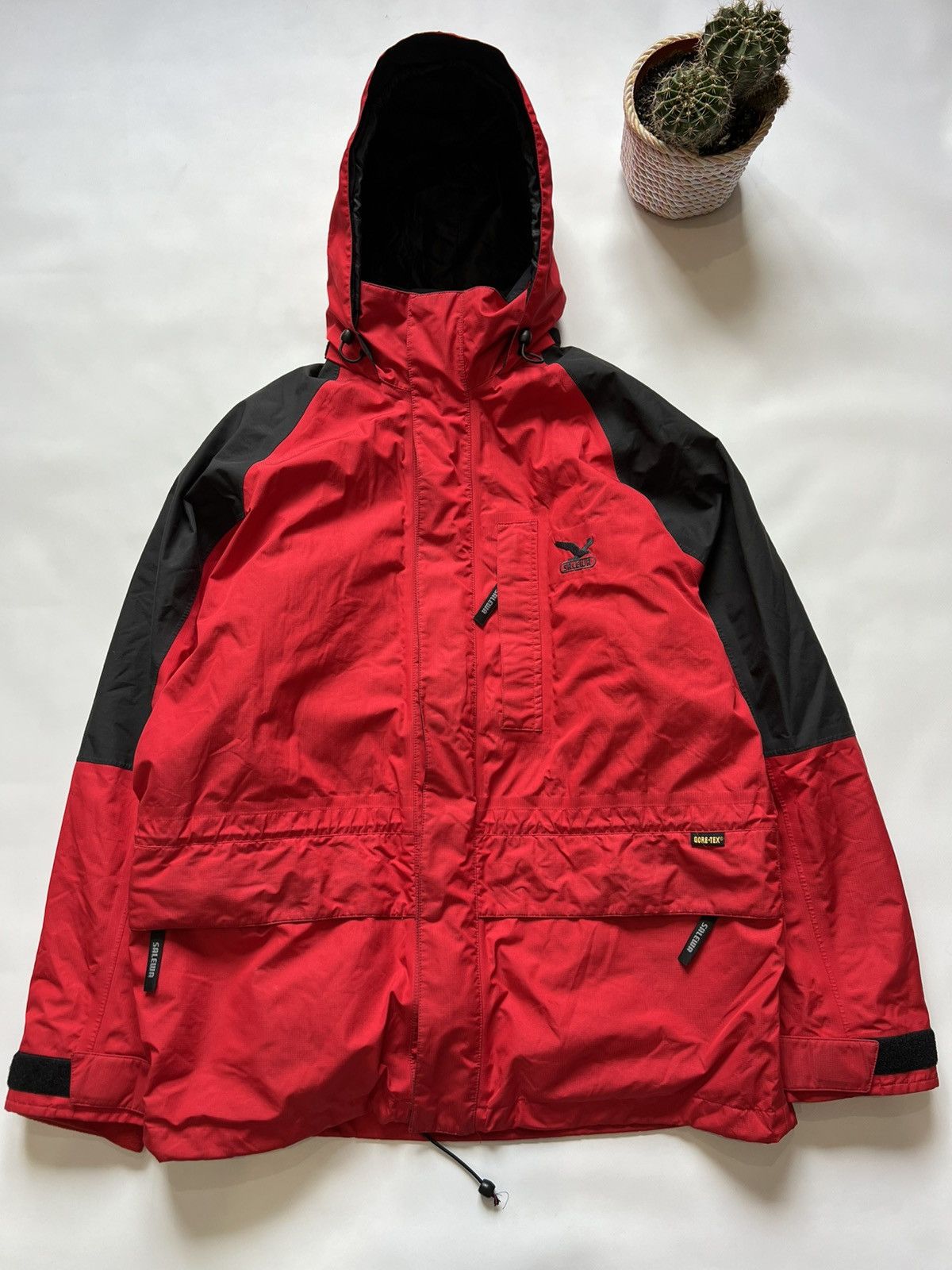 SALEWA 3in1 Salewa Red Gore Tex Jacket Winter Heavy Mens Gorpcore Size US L / EU 52-54 / 3 - 1 Thumbnail