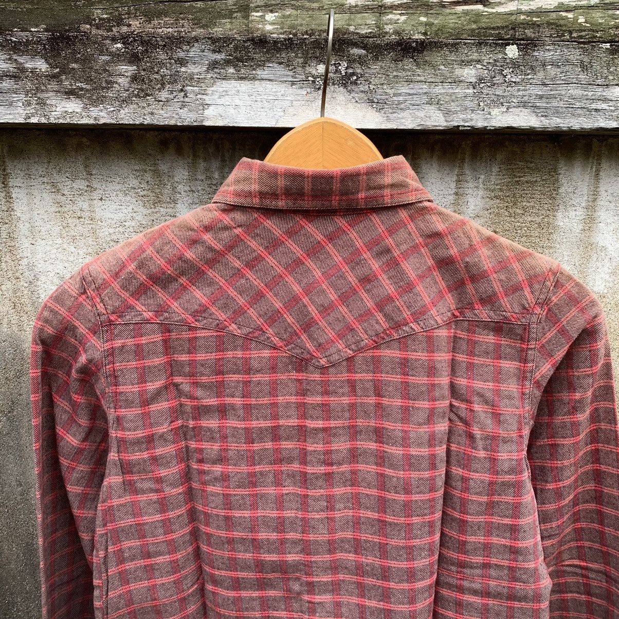 Japanese Brand BACK NUMBER WESTERN PLAID FLANNEL SHIRT SNAP BUTTON Size M / US 6-8 / IT 42-44 - 14 Thumbnail