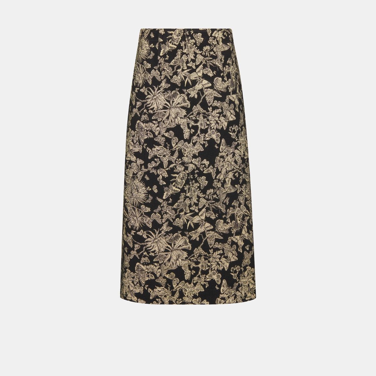 Dior o1bcso1str0225 Mid Length Flared Skirt in Black Size 27" / US 4 / IT 40 - 1 Thumbnail