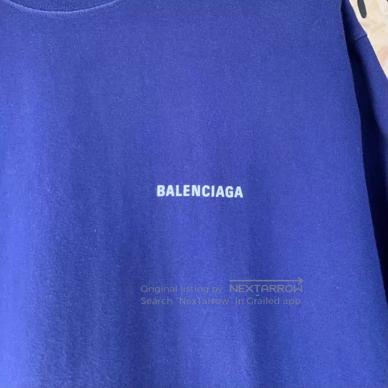 Balenciaga Balenciaga Logo Printed Round Neck Short Sleeve T-Shirt Size US S / EU 44-46 / 1 - 5 Thumbnail