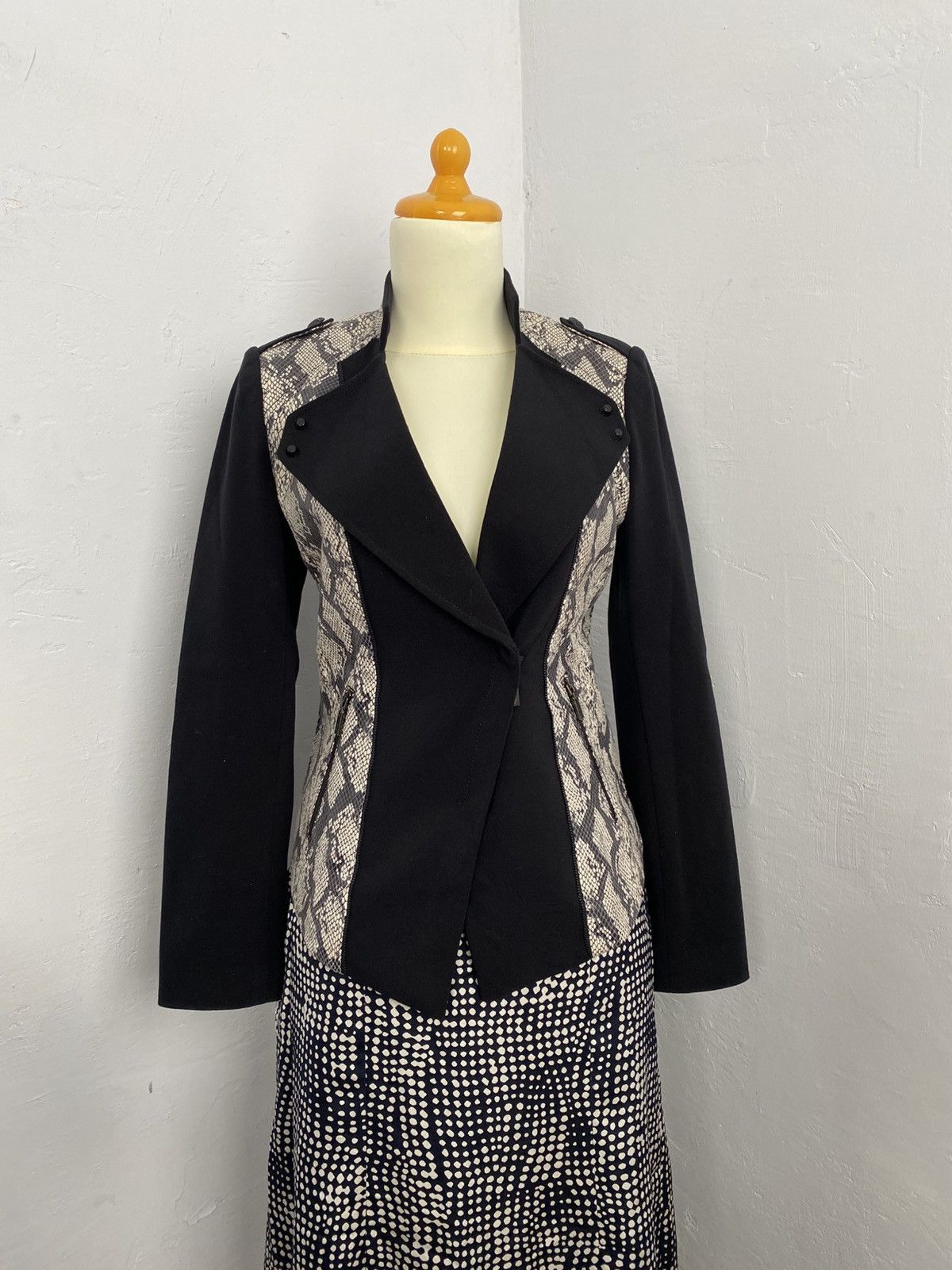 If Six Was Nine Viki snakeskin blazer i6w9 styled Size M / US 6-8 / IT 42-44 - 3 Thumbnail