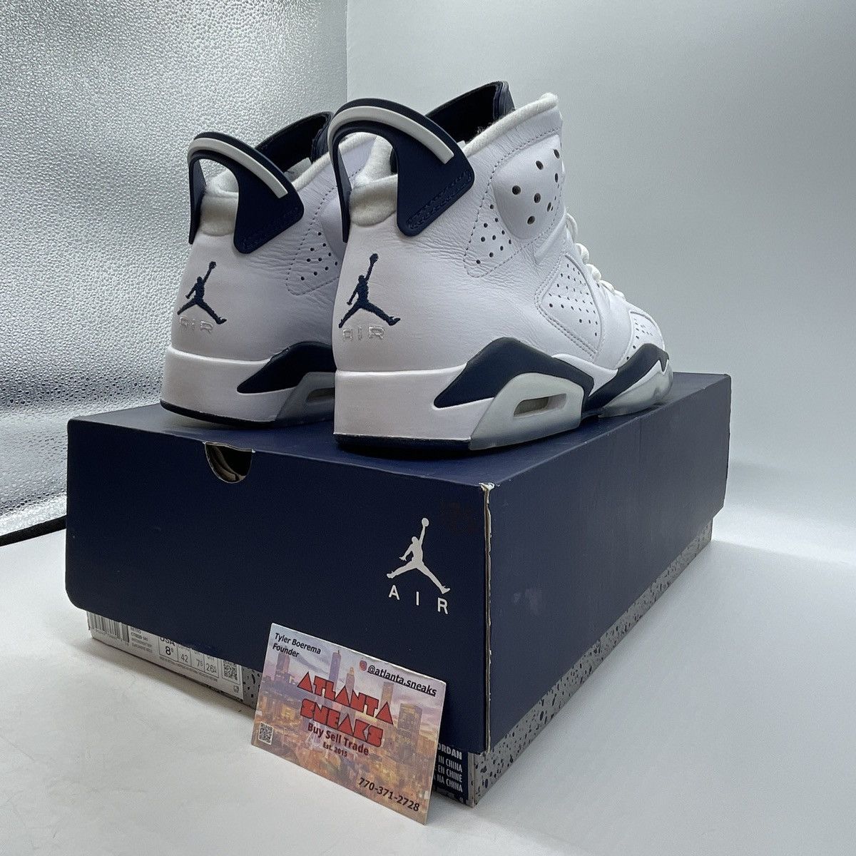 Jordan Brand Air Jordan 6 midnight navy Size US 8.5 / EU 41-42 - 5 Thumbnail