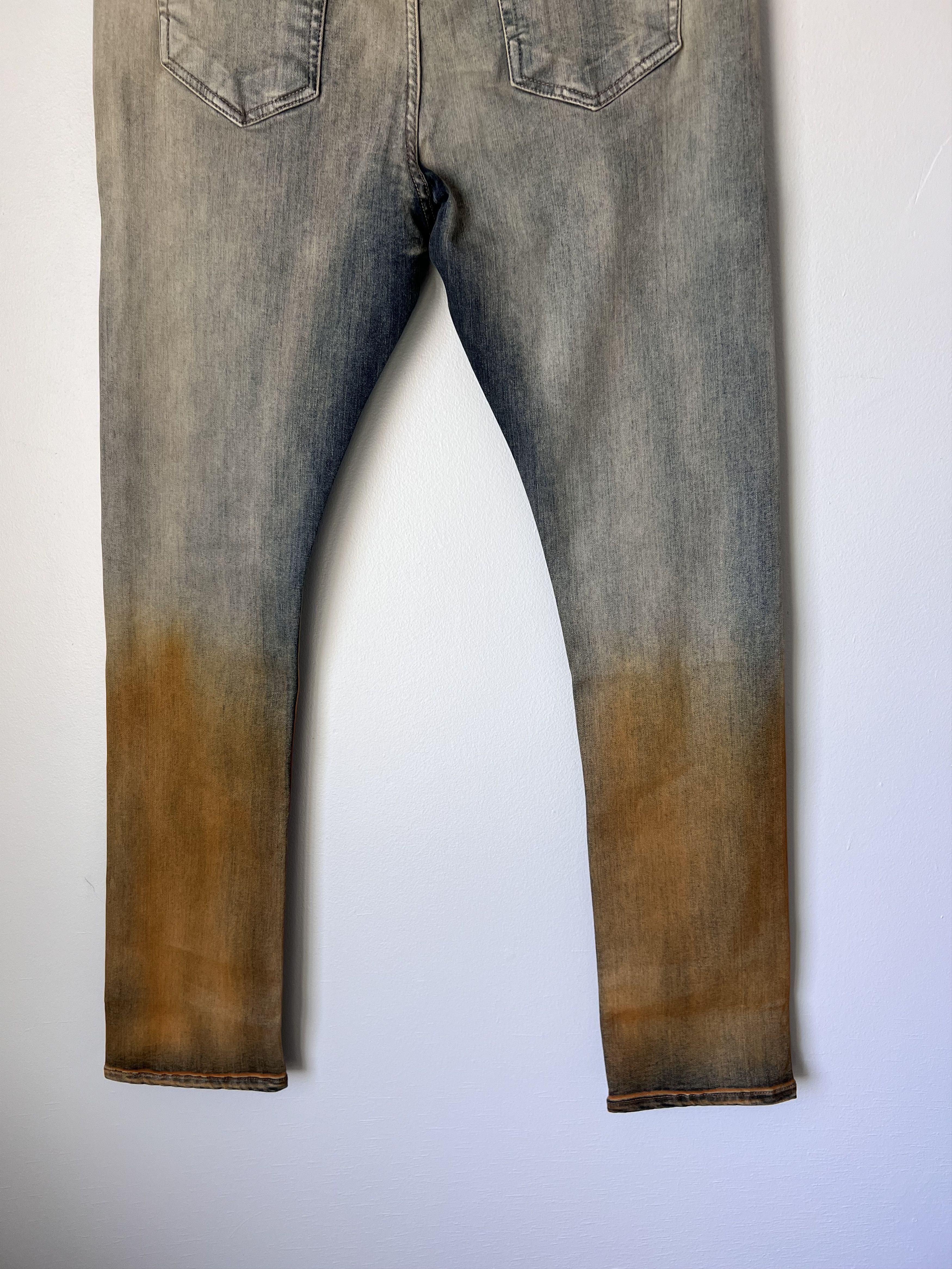 Rick Owens Drkshdw Rick Owens DRKSHDW Detroit Cut Jeans in Sky Orange Degrade Size US 32 / EU 48 - 6 Thumbnail