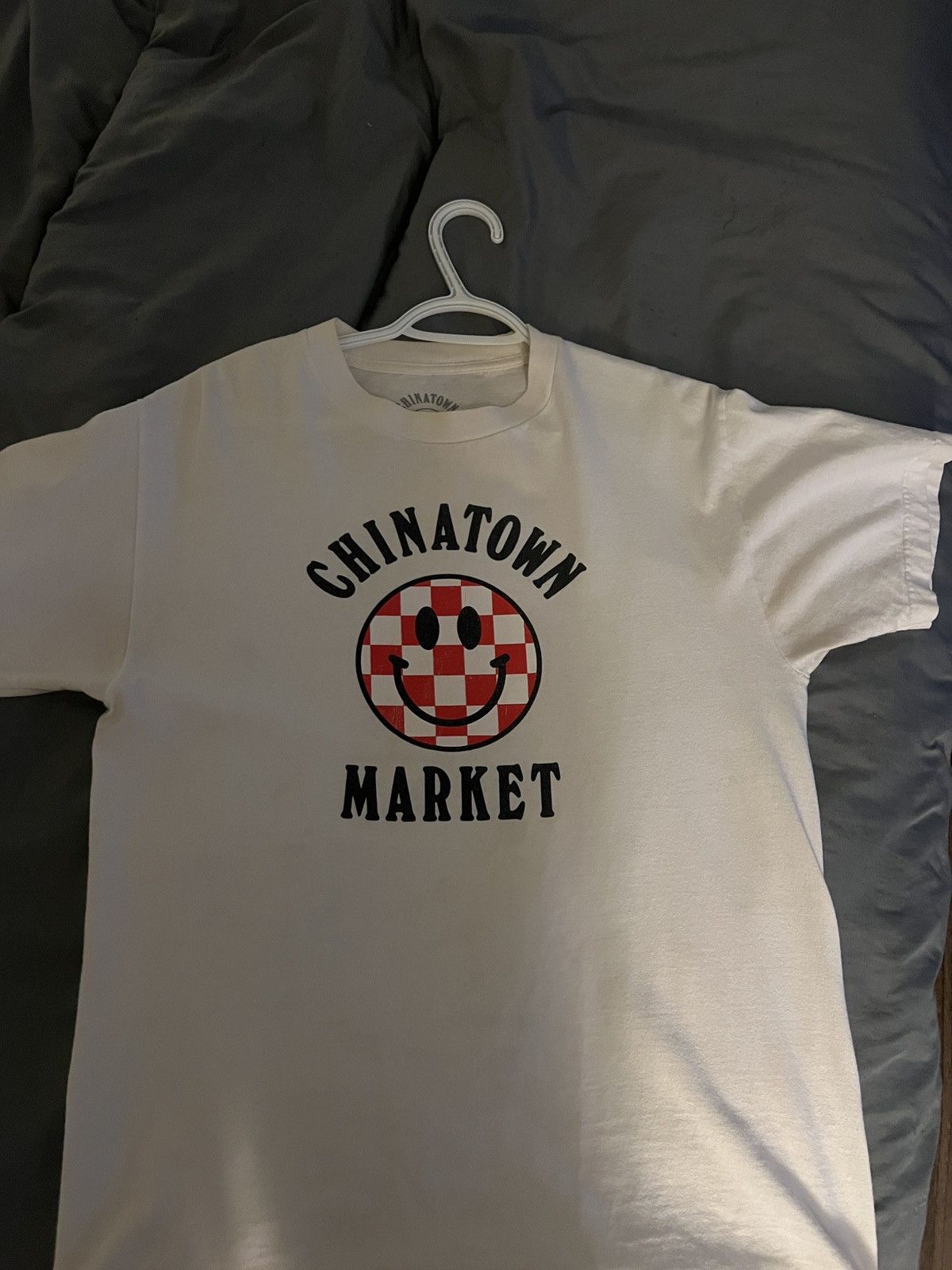 Chinatown Market Checkered Smiley Tee [RARE]