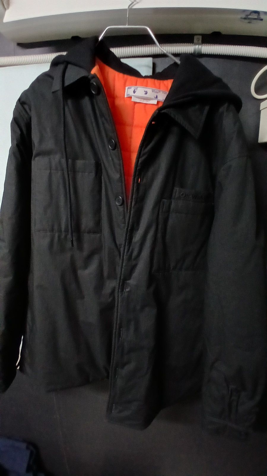 Off-White off white hoodie bomber jacket Size US L / EU 52-54 / 3 - 1 Thumbnail