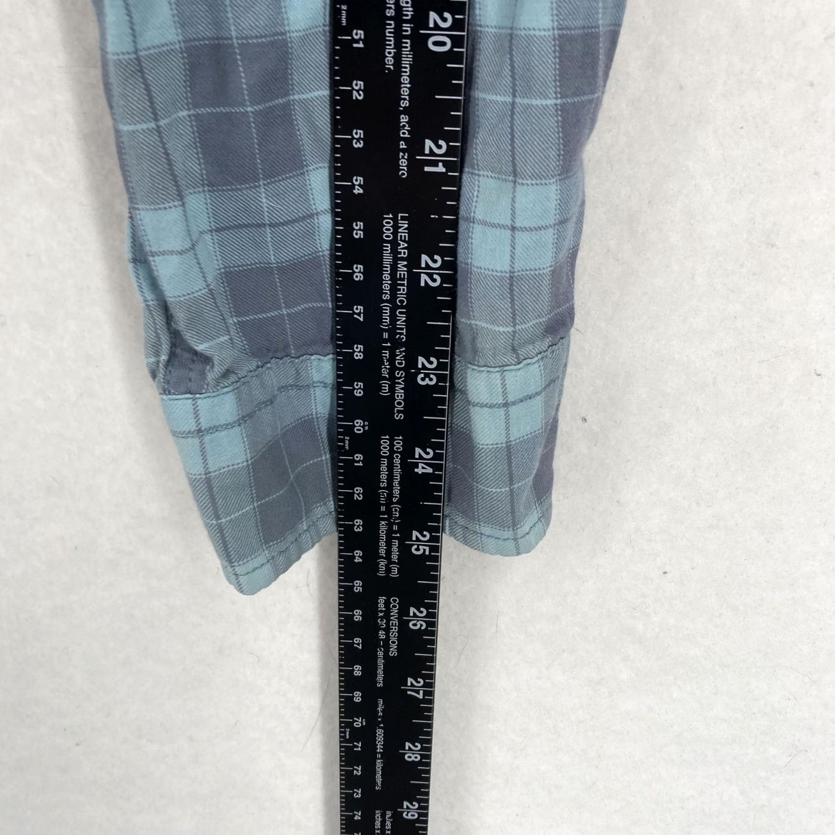 J Brand The Normal Brand Shirt Mens 2XL Blue Gray Plaid Button Down Long Sleeve Casual Size US XXL / EU 58 / 5 - 7 Thumbnail