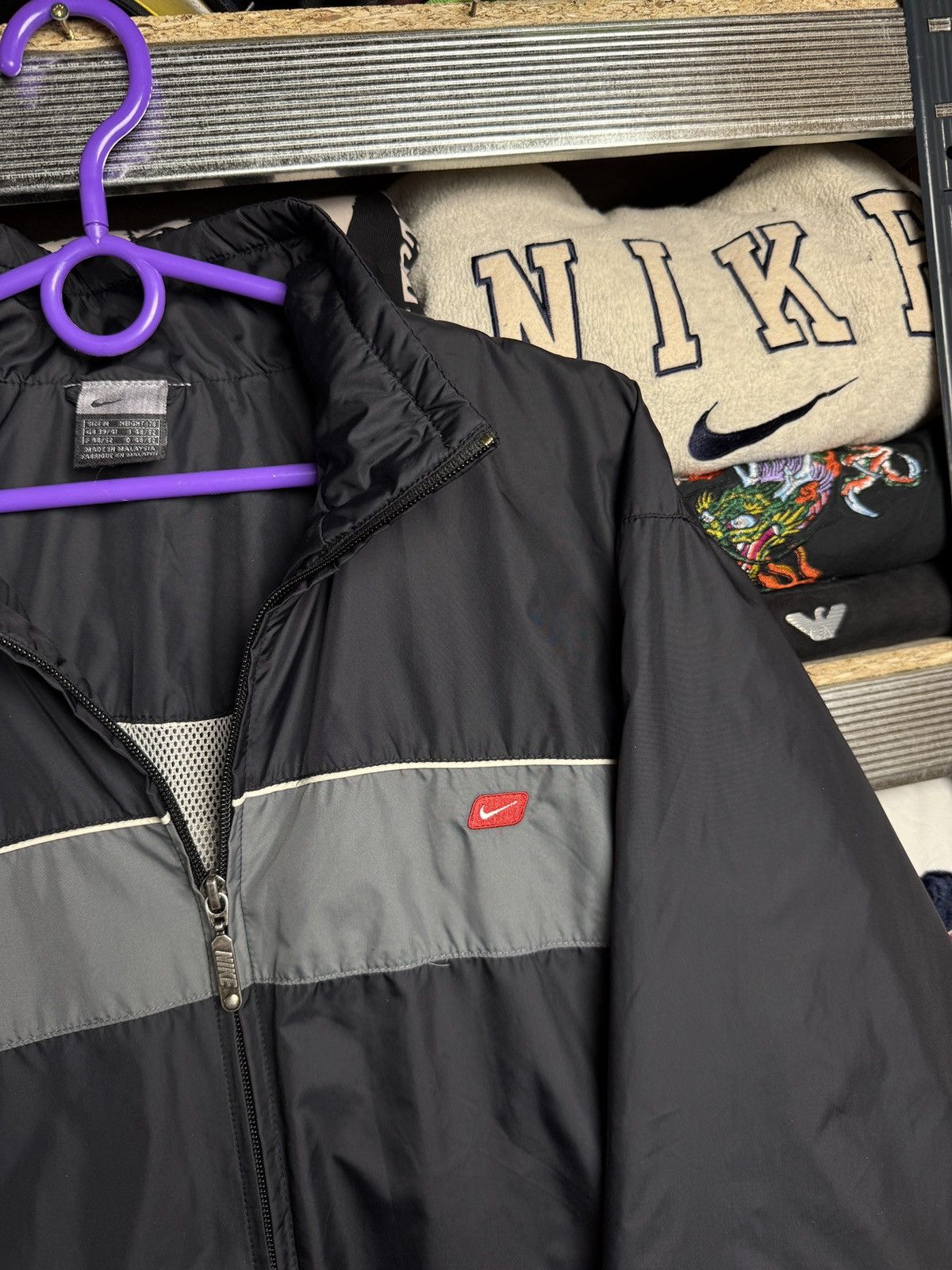 Nike 0Os Vintage Nike Nylon Windbreaker Jacket Swoosh Logo Size US M / EU 48-50 / 2 - 3 Thumbnail