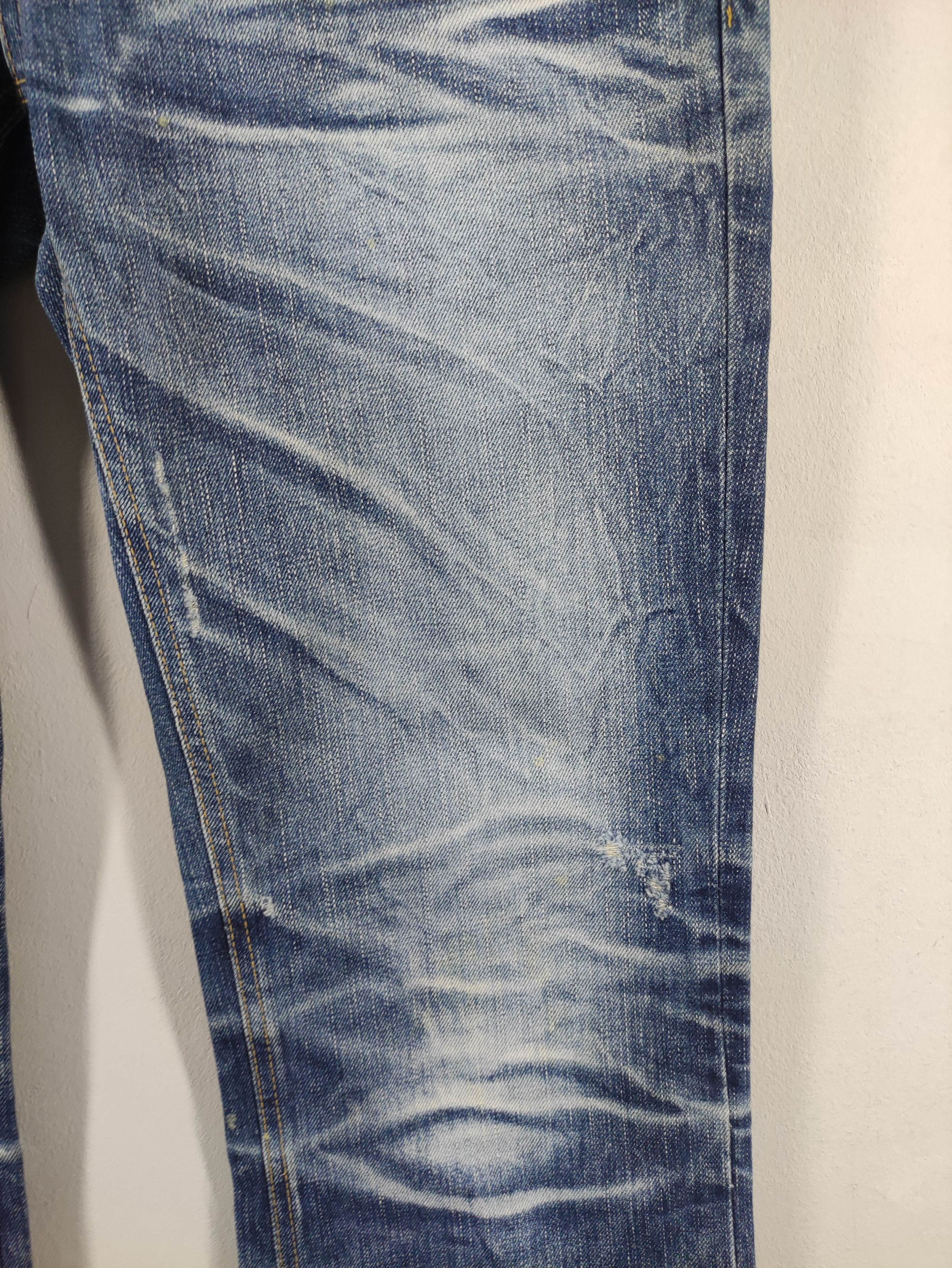 Japanese Brand Vintage Rubber Soul Distressed Denim Jeans Size US 35 - 3 Thumbnail