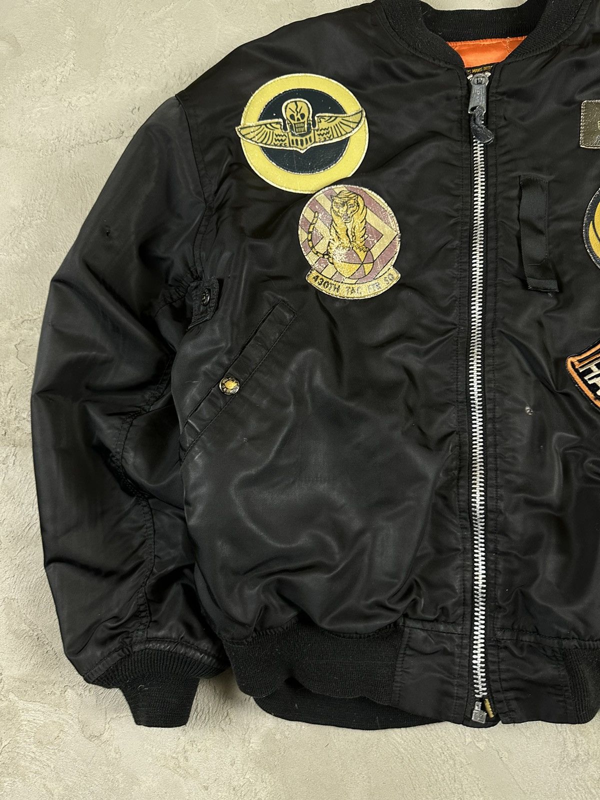 Avirex Vintage Avirex Harley Davidson MA1 Military Bomber Jacket Size US XL / EU 56 / 4 - 7 Thumbnail