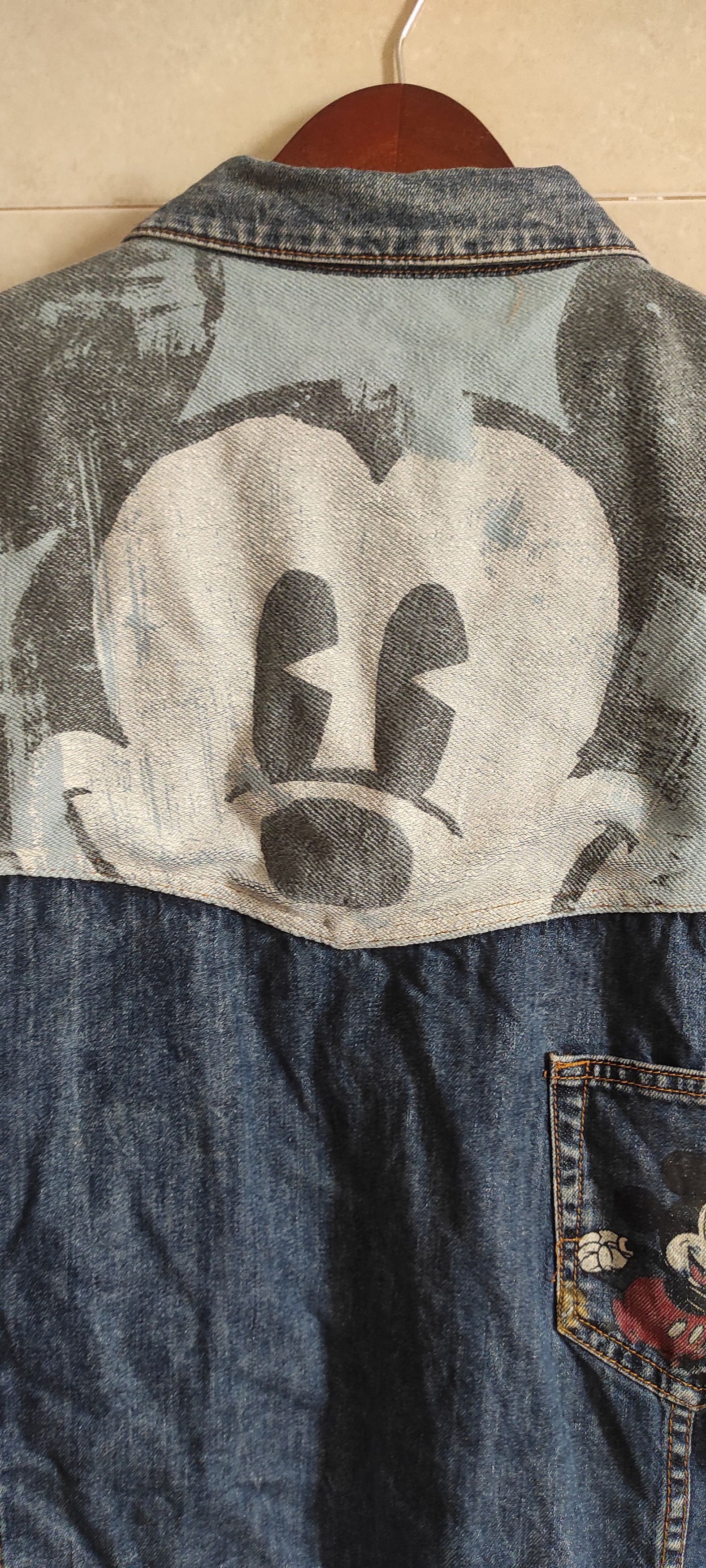 Desigual × Disney Desigual Women's Patchwork Mickey Mouse Graphic Denim Jacket Size M / US 6-8 / IT 42-44 - 9 Thumbnail