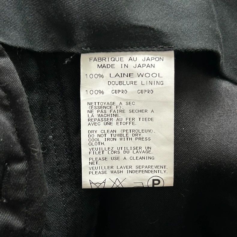 Yohji Yamamoto Yohji Yamamoto Yohji Yamamoto Black Wool Pants with Straps Size US 42 / EU 58 - 5 Thumbnail