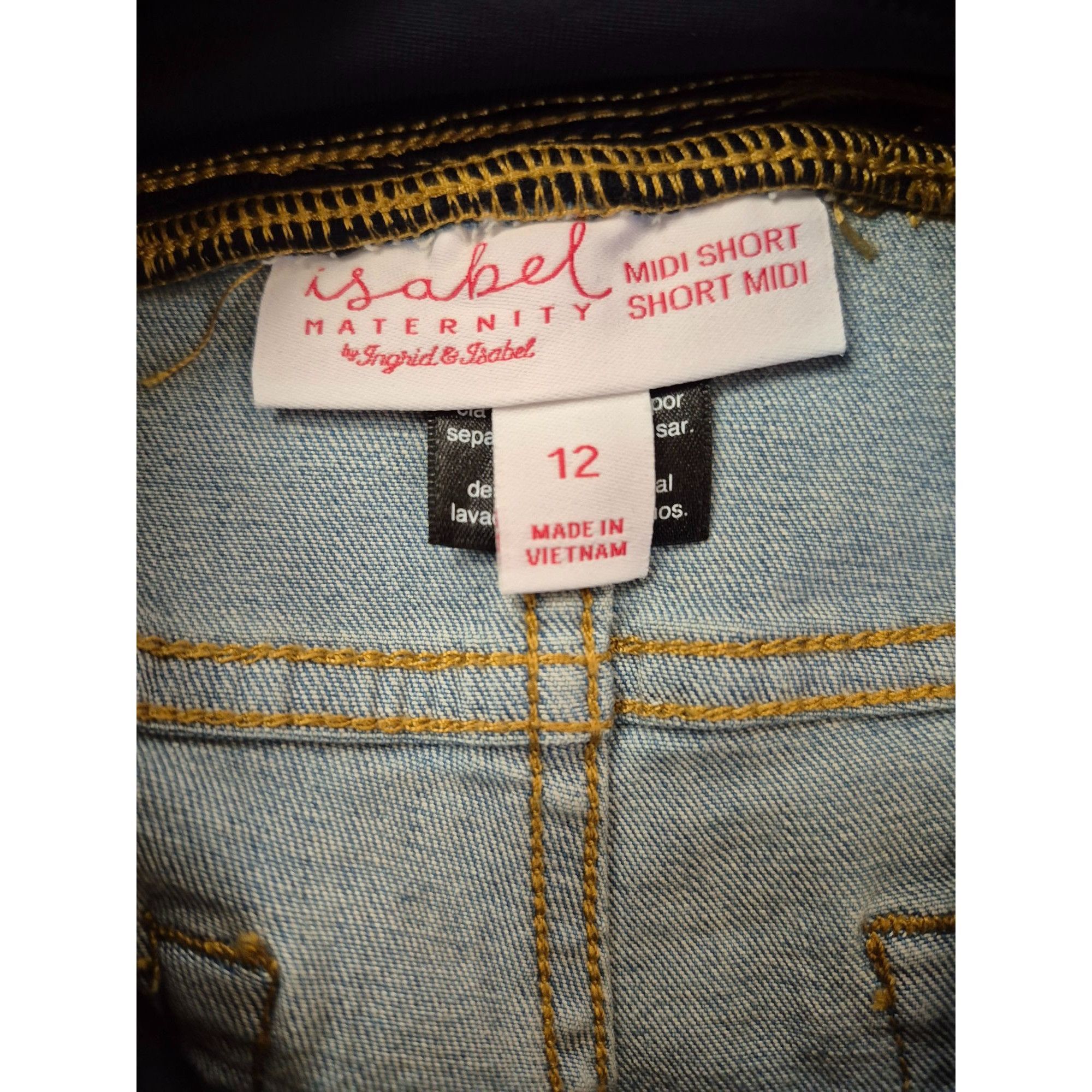 Other Isabel Maternity By Ingrid & Isabel Midi Short With Crossove Size 34" / US 12 / IT 48 - 5 Thumbnail