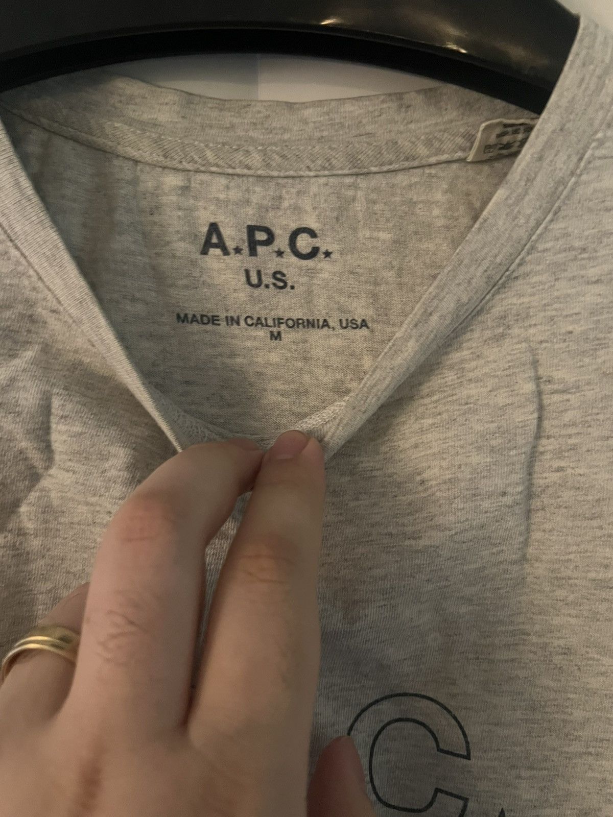 A.P.C. APC star logo tee Size US M / EU 48-50 / 2 - 3 Thumbnail