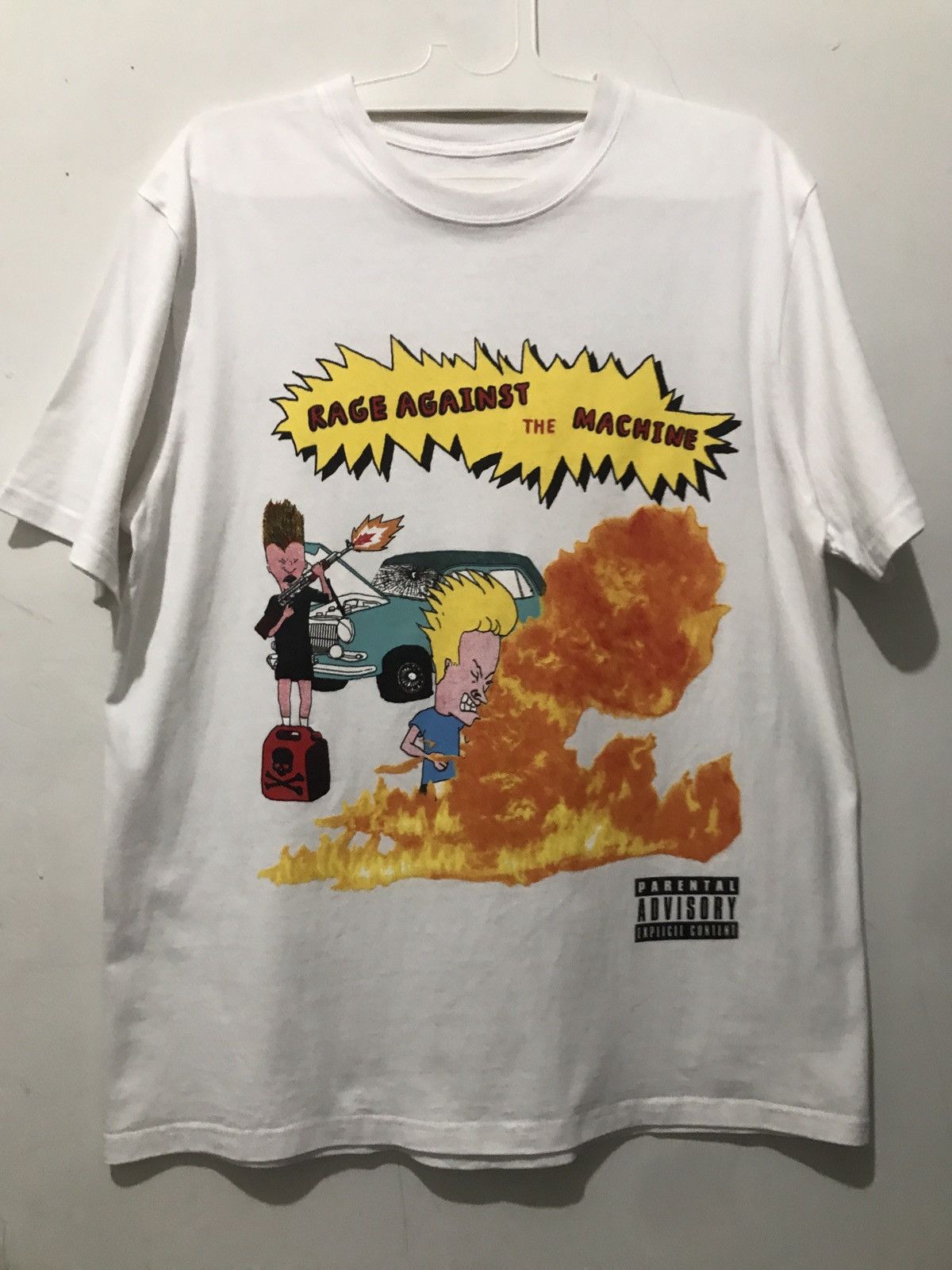 Band Tees × Mtv × Vintage BEAVIS AND BUTT-HEAD RAGE AGAINST THE MACHINE ...
