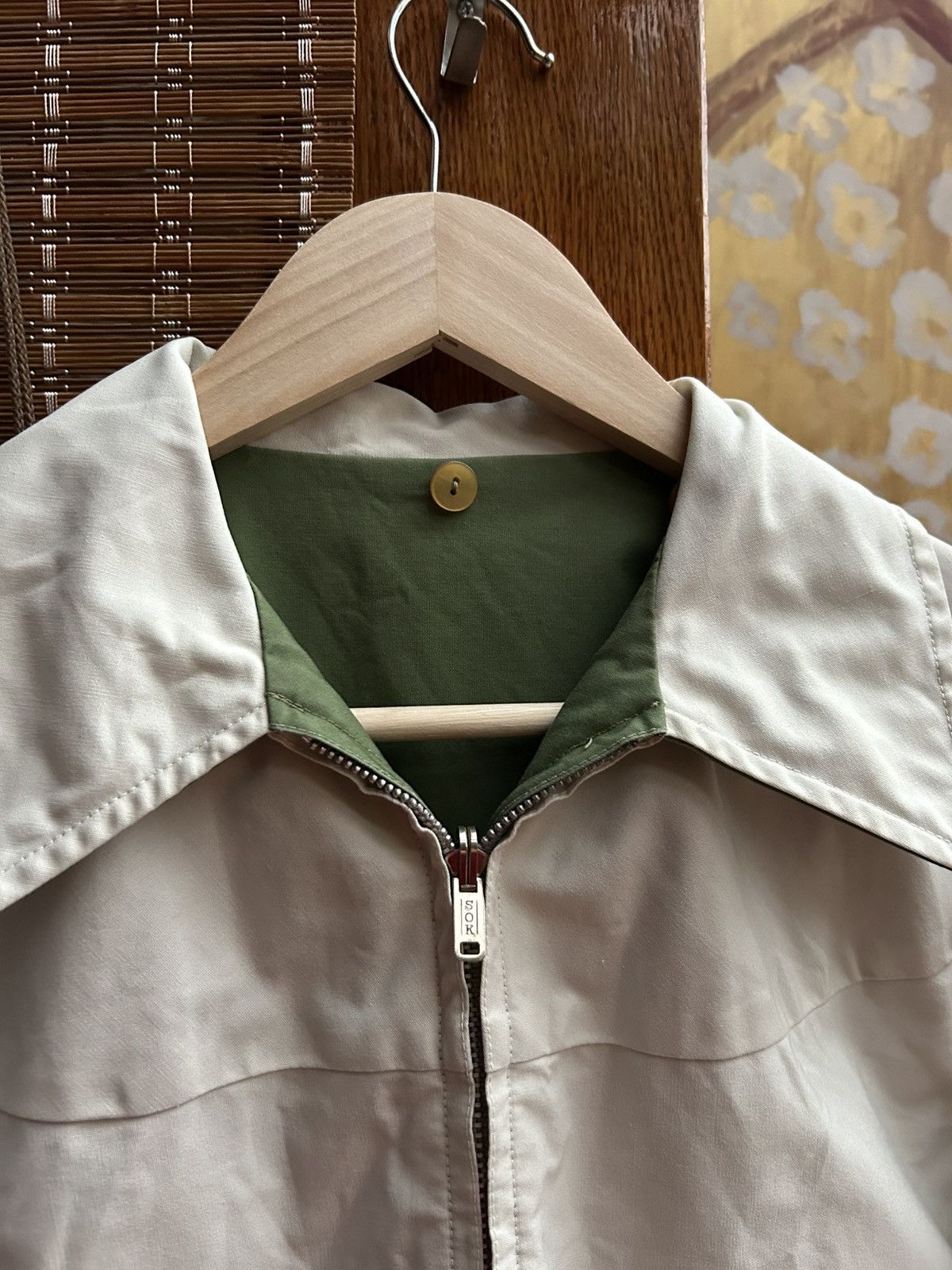 Vintage Vintage 60s Reversible Green/Ecru Golfing Jacket by Mendac Size US M / EU 48-50 / 2 - 10 Thumbnail
