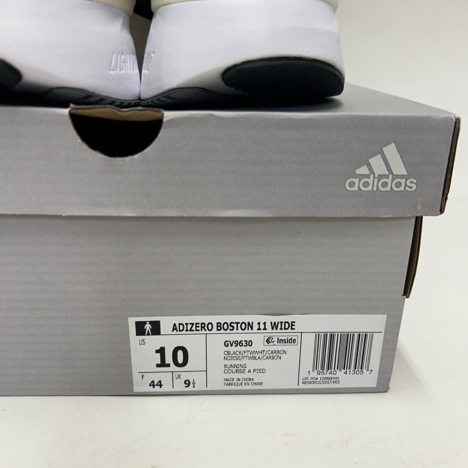 Adidas Adidas Adizero Boston 11 Wide Running Shoes “Black White” Size US 10 / EU 43 - 5 Thumbnail