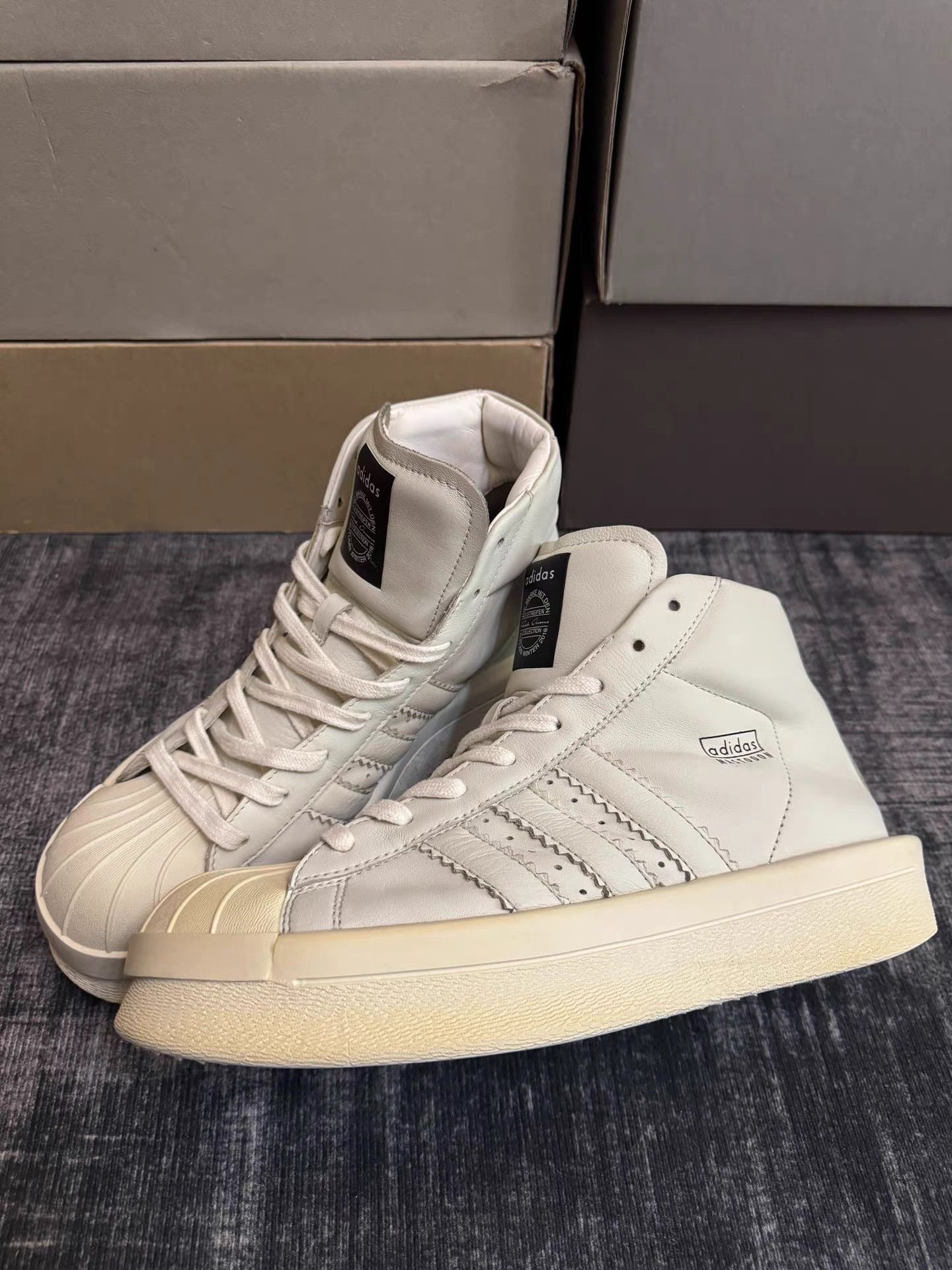 Rick Owens Rick Owens x Adidas Superstar Size US 9.5 / EU 42-43 - 1 Thumbnail
