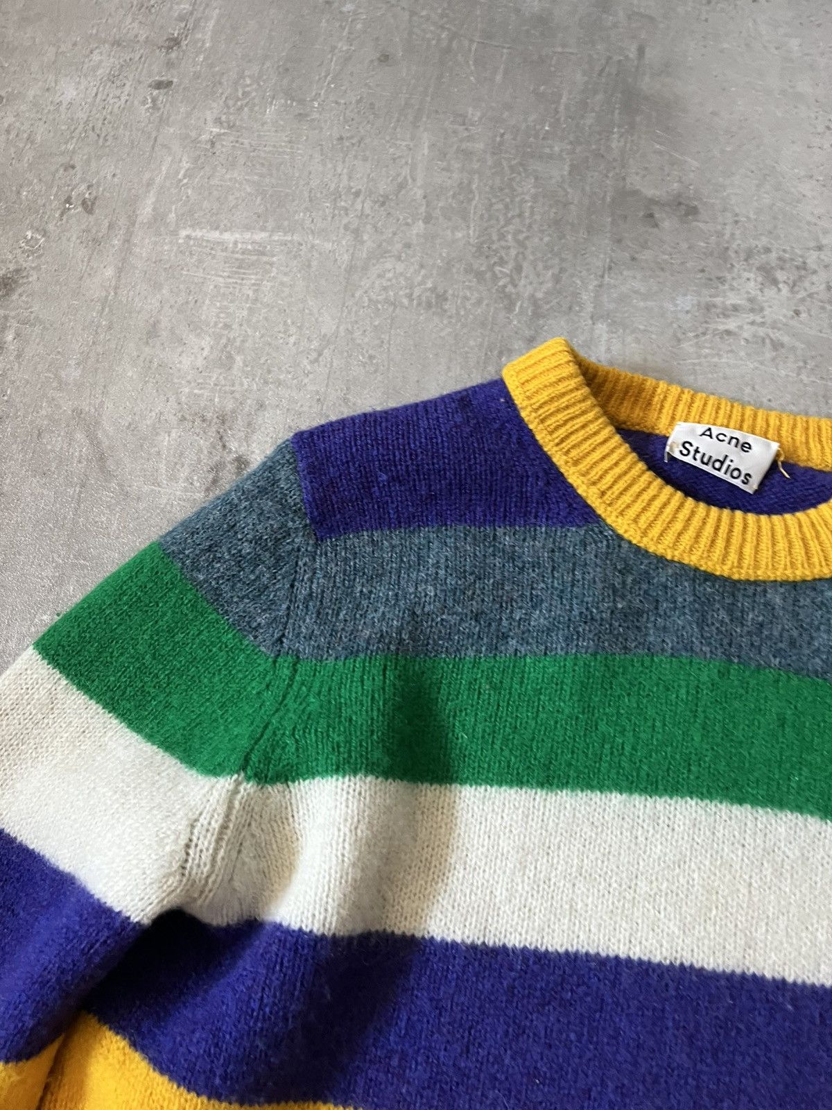 Acne Studios Acne Studios kai striped wool multicolor sweater Size US L / EU 52-54 / 3 - 5 Thumbnail