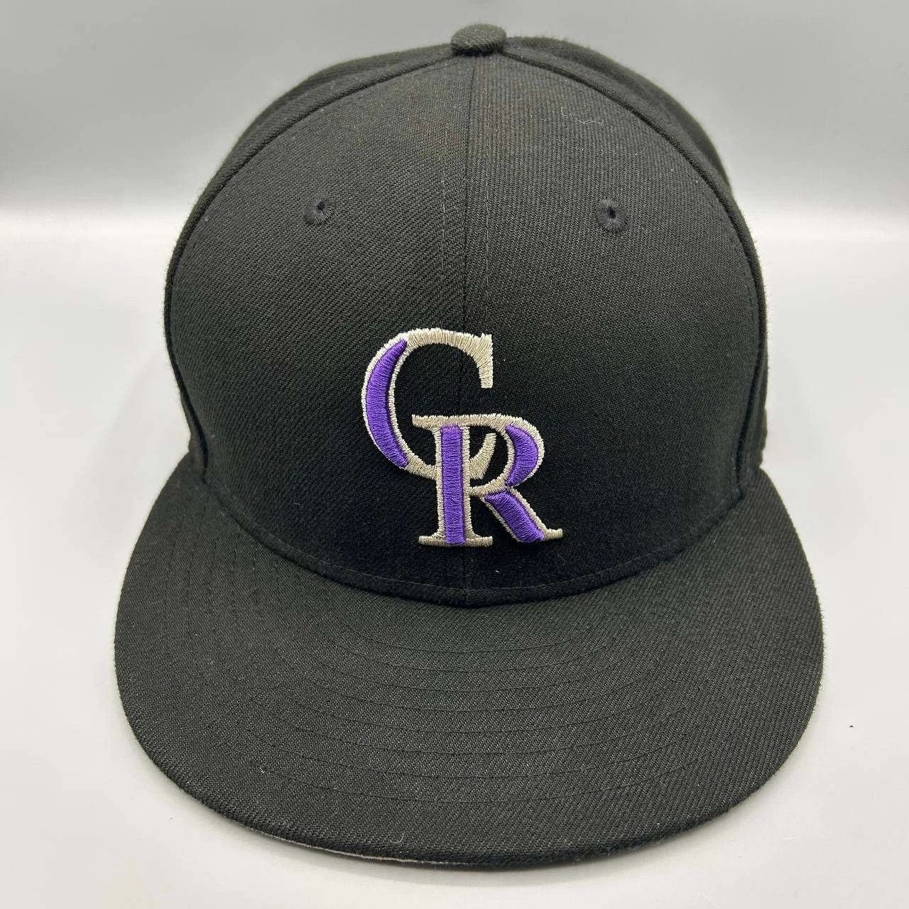 New Era Colorado Rockies Hat Men M-L Black Embroidered MLB Snap Back Size ONE SIZE - 1 Thumbnail