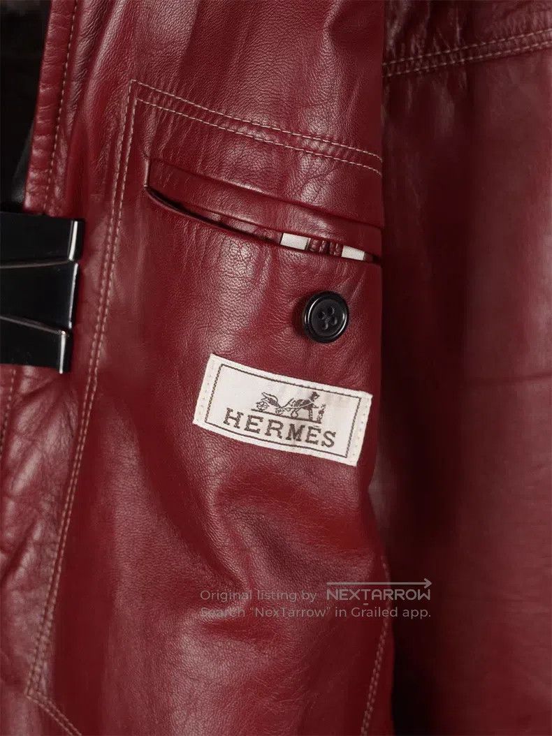 Hermes Hermes Men's Autumn/Winter Leather Jacket Size US S / EU 44-46 / 1 - 4 Thumbnail