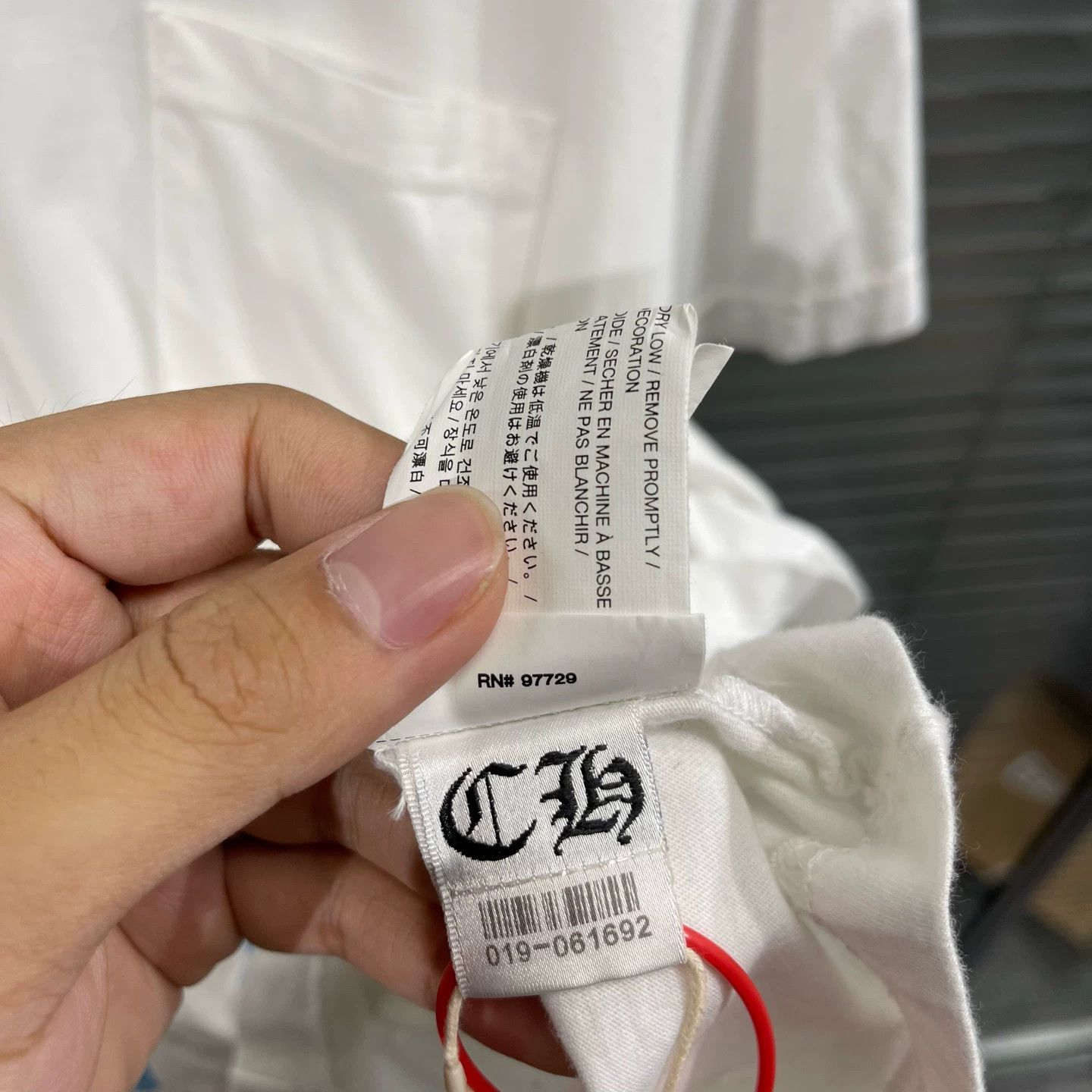 Chrome Hearts Chrome Hearts White SS T Side Blue Sanskrit XL 99 Size US XL / EU 56 / 4 - 7 Thumbnail
