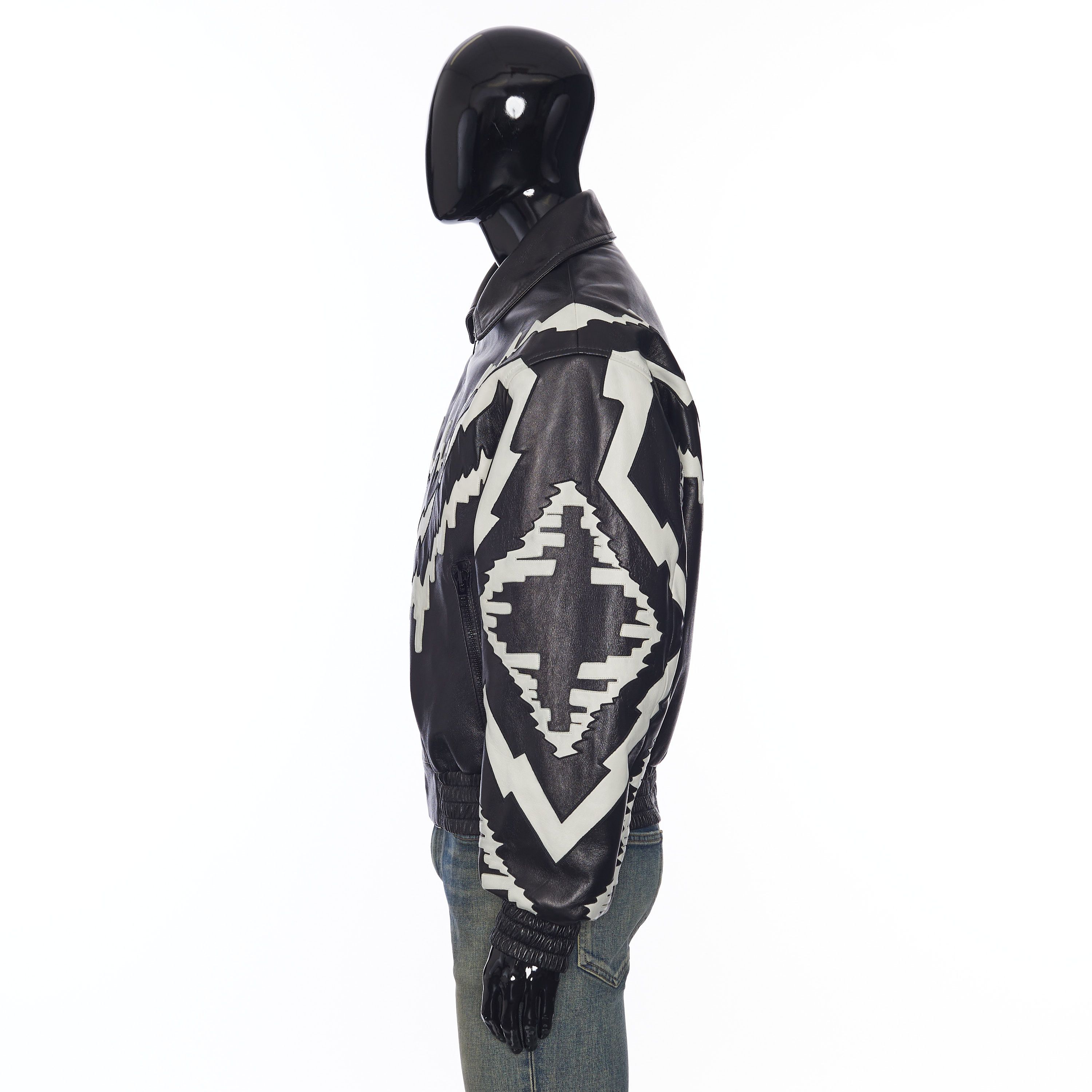 Celine Oversized Psychedelic Blouson Jacket in Soft Black Lambskin Size US M / EU 48-50 / 2 - 3 Thumbnail