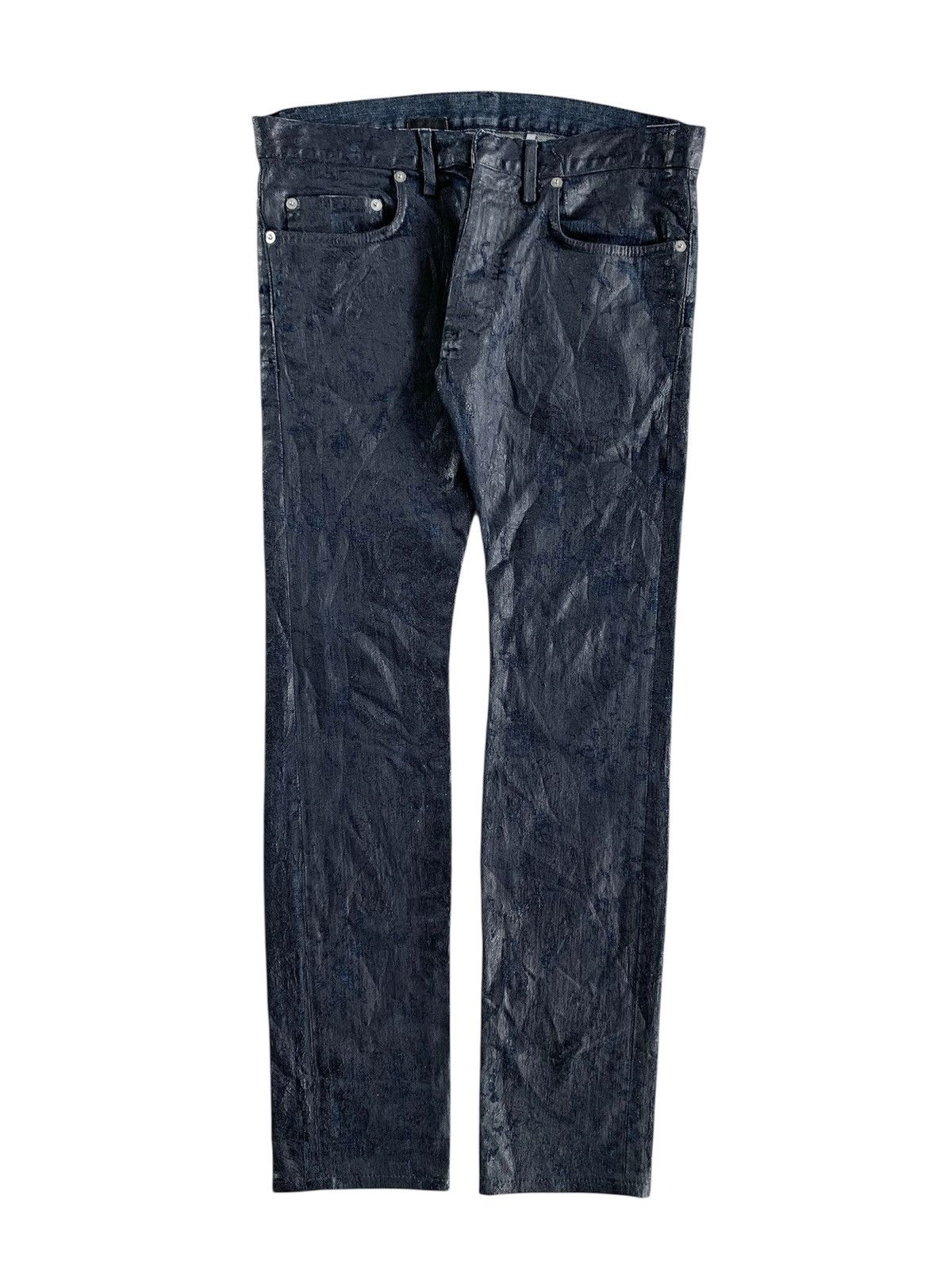 Dior Homme Waxed Coated Denim Jeans