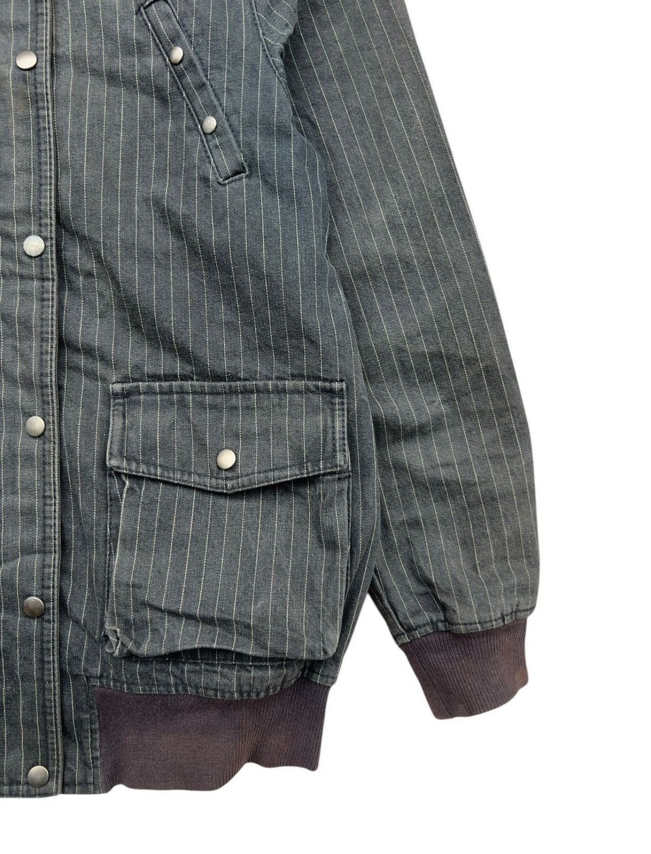Takeo Kikuchi Takeo Kikuchi Sunfaded Bomber Denim Jacket Size US L / EU 52-54 / 3 - 6 Thumbnail