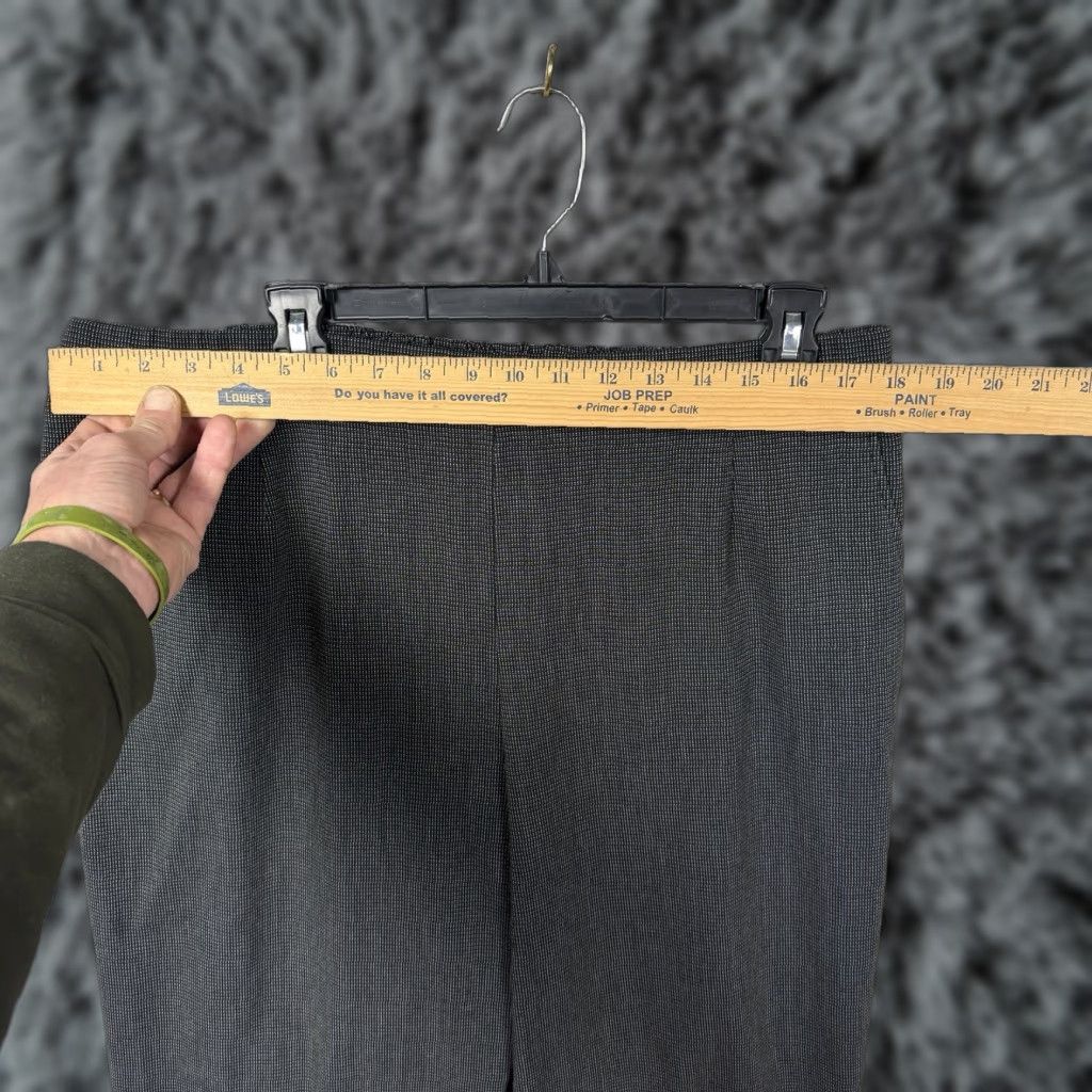 Vintage VINTAGE Briggs Dress Pants 18W Plus Elastic Pull-On Black Check Dress Pants Womens 18W Plus Size 40" / US 18 - 1 Thumbnail