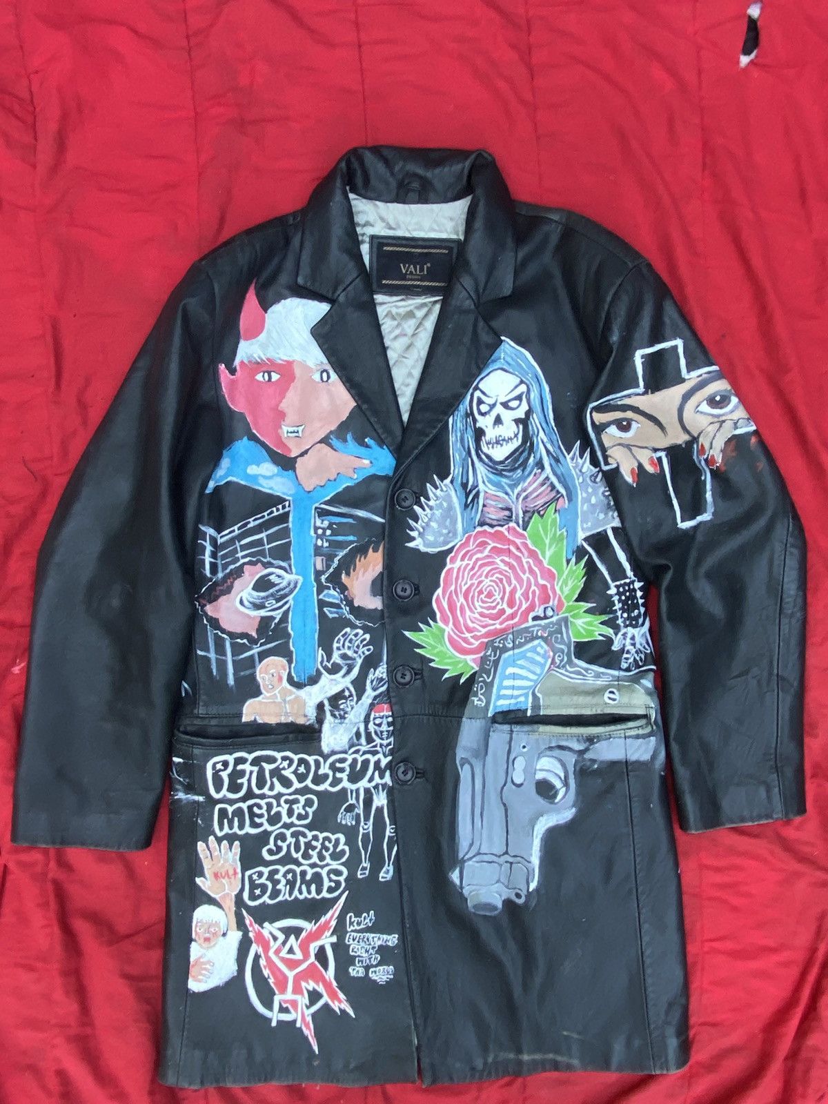 Other Kult Resentful Custom leather trench coat Size US XL / EU 56 / 4 - 2 Thumbnail
