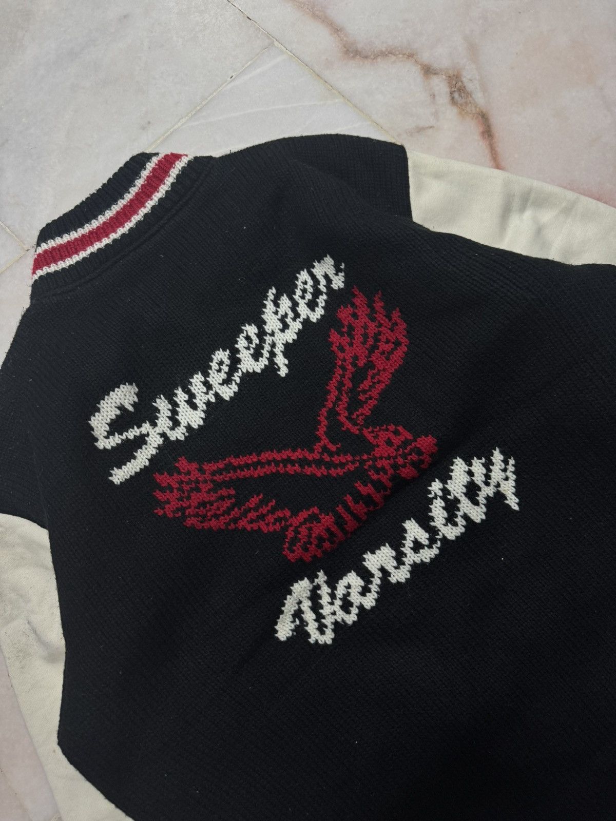 Habitat 💥RARE💥90s JAPANESE EAGLE LOGO NAVAJO ZIPPER STYLE BOMBER Size US XL / EU 56 / 4 - 15 Thumbnail