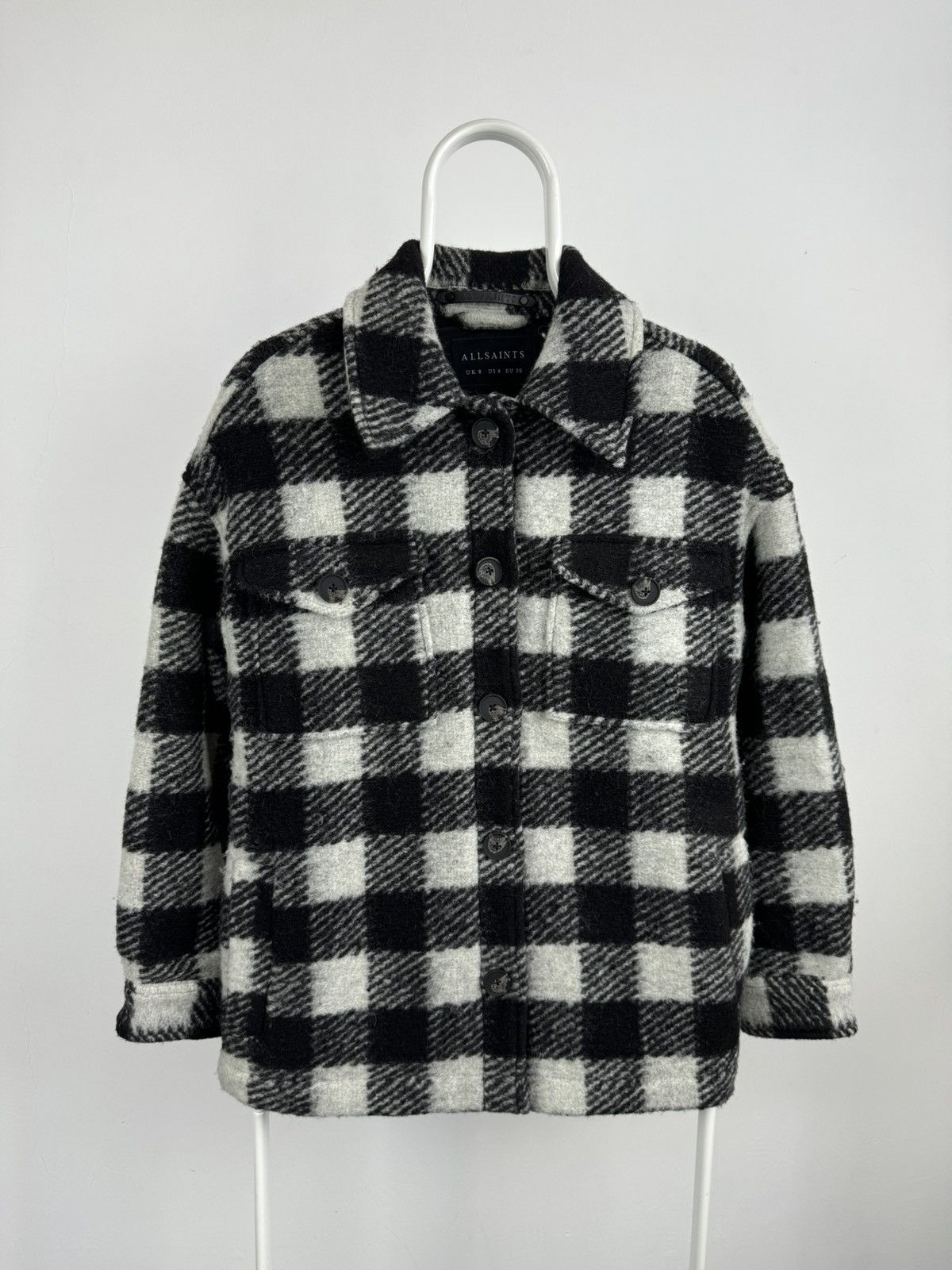 Allsaints All Saints Fenix Check Jacket Size S / US 4 / IT 40 - 1 Thumbnail