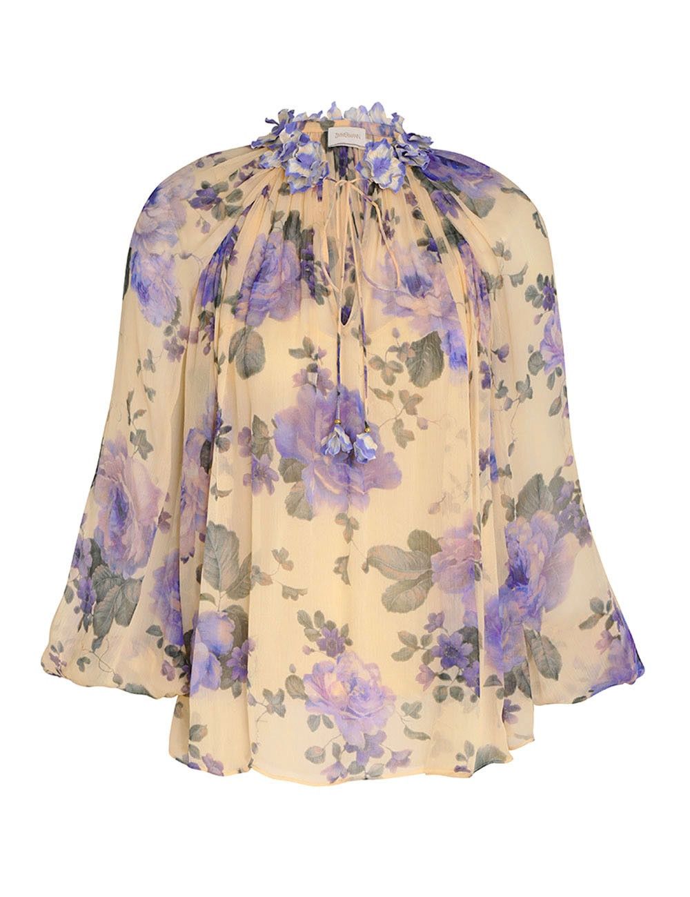 oc11z0225 Lyrical Billow Blouse in Multicolor